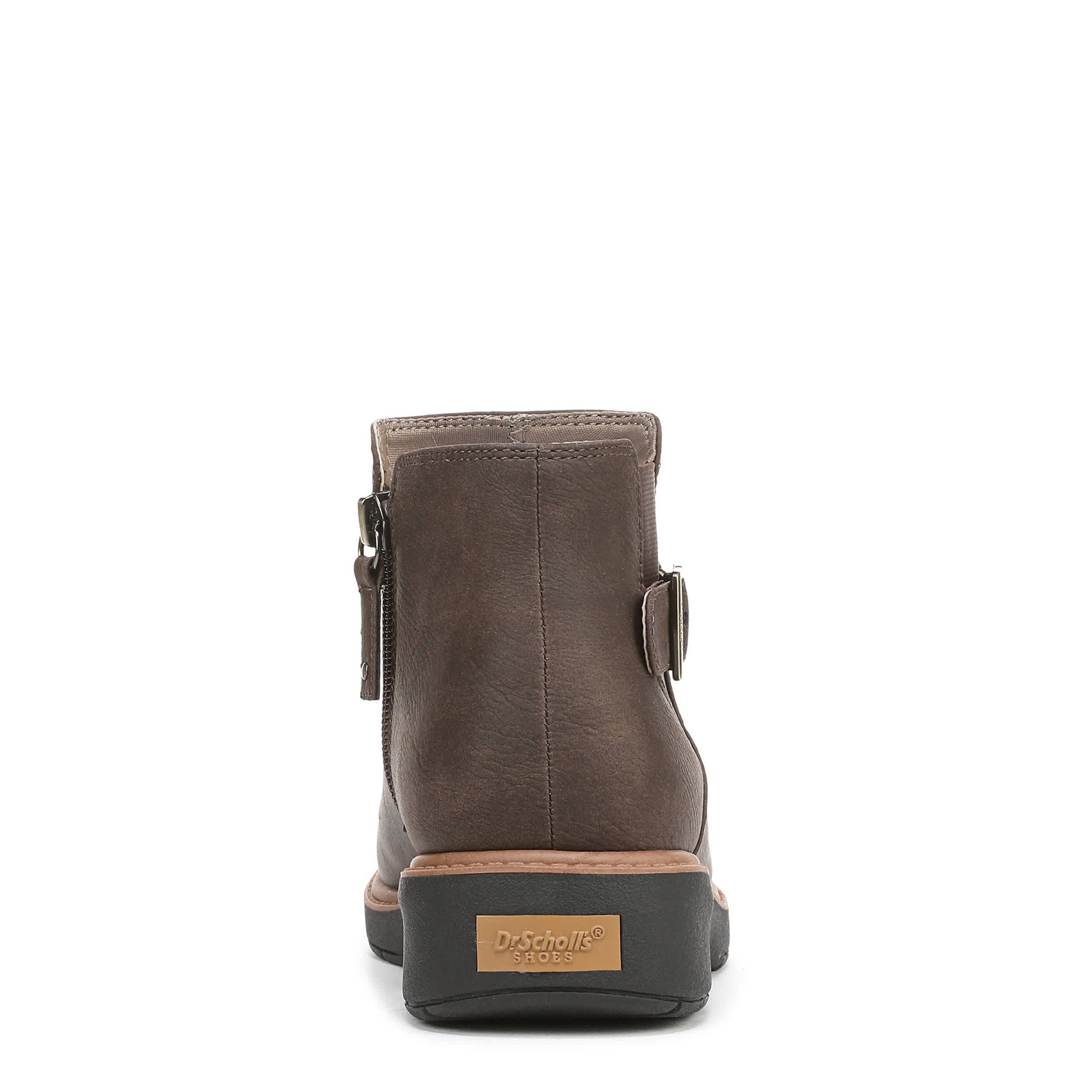 DR. SCHOLL'S-WOMENS CALM ONE BOOTIE-DARK BROWN & 