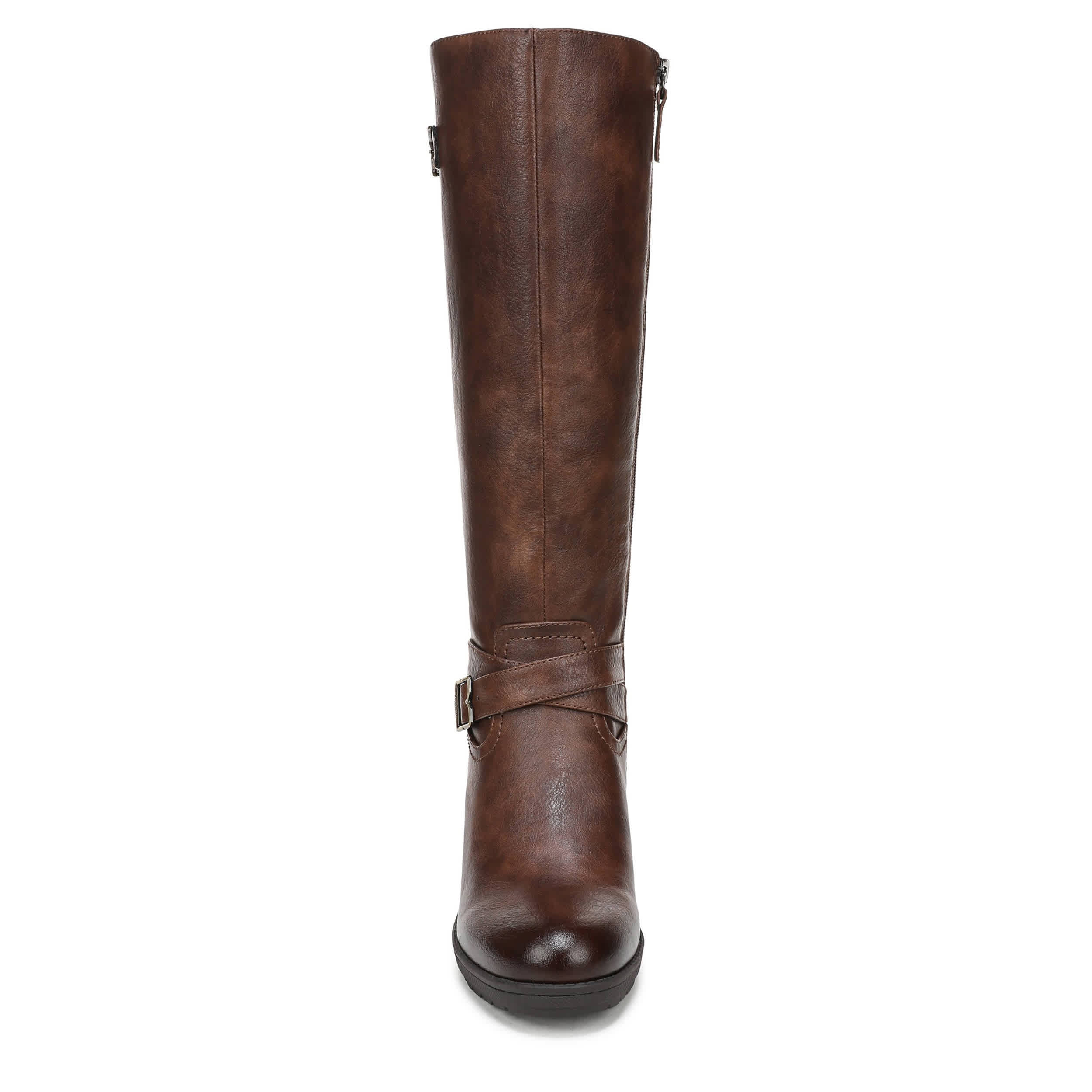 DR. SCHOLL'S-WOMENS PRAIRIE WIDE CALF TALL BOOT-DARK BROWN & 