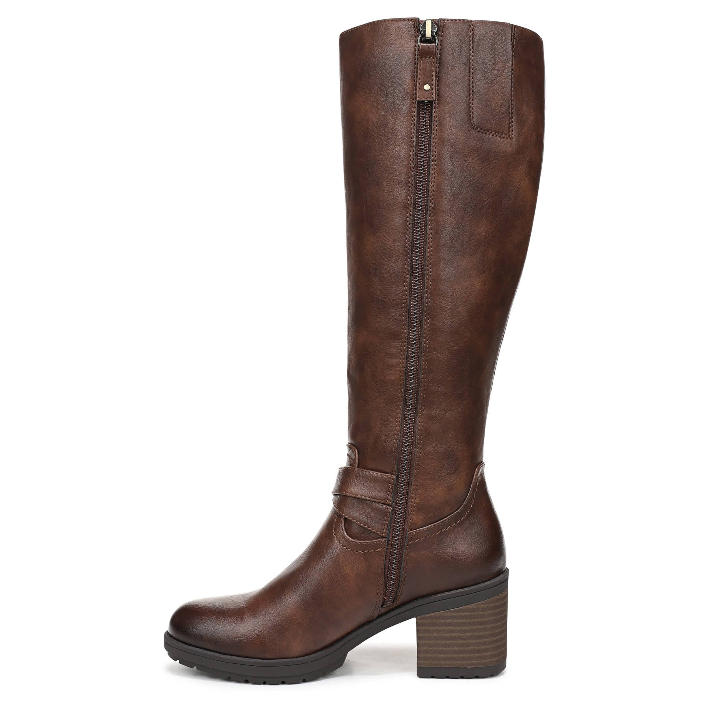 DR. SCHOLL'S-WOMENS PRAIRIE WIDE CALF TALL BOOT-DARK BROWN & 