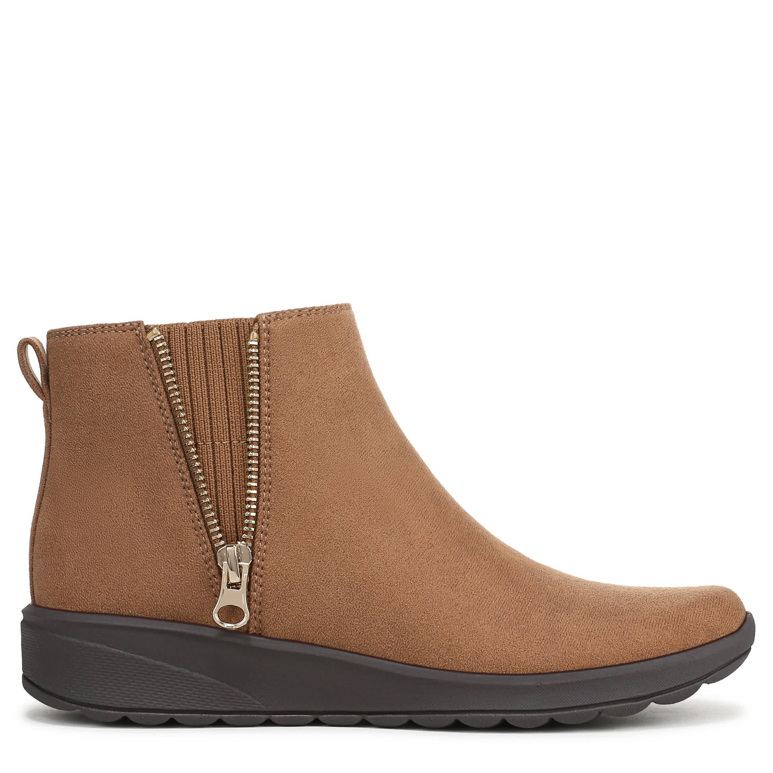 LIFESTRIDE-WOMENS GAGE ANKLE BOOT-TAN & 