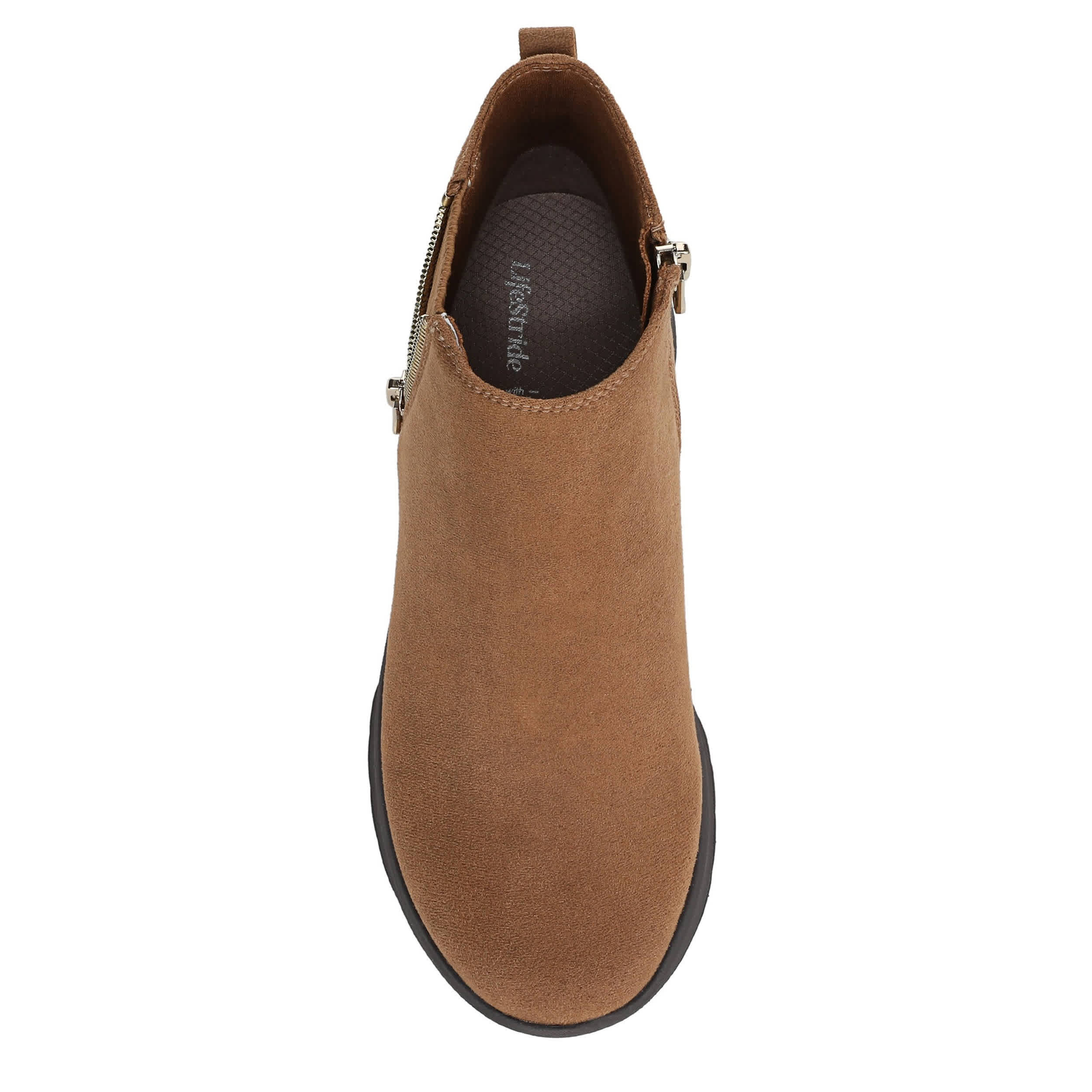 LIFESTRIDE-WOMENS GAGE ANKLE BOOT-TAN & 