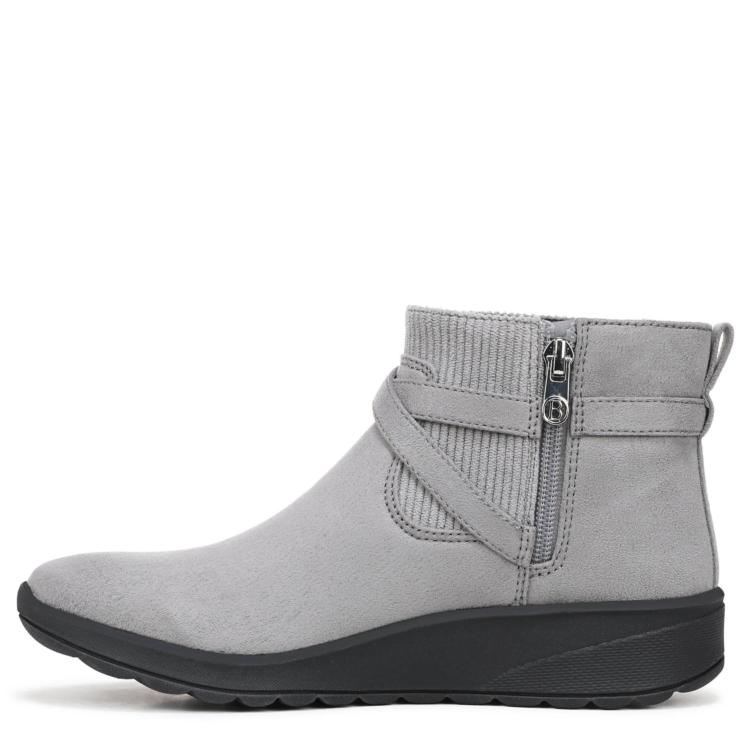LIFESTRIDE-WOMENS GATES ANKLE BOOT-GREY & DARK GREY