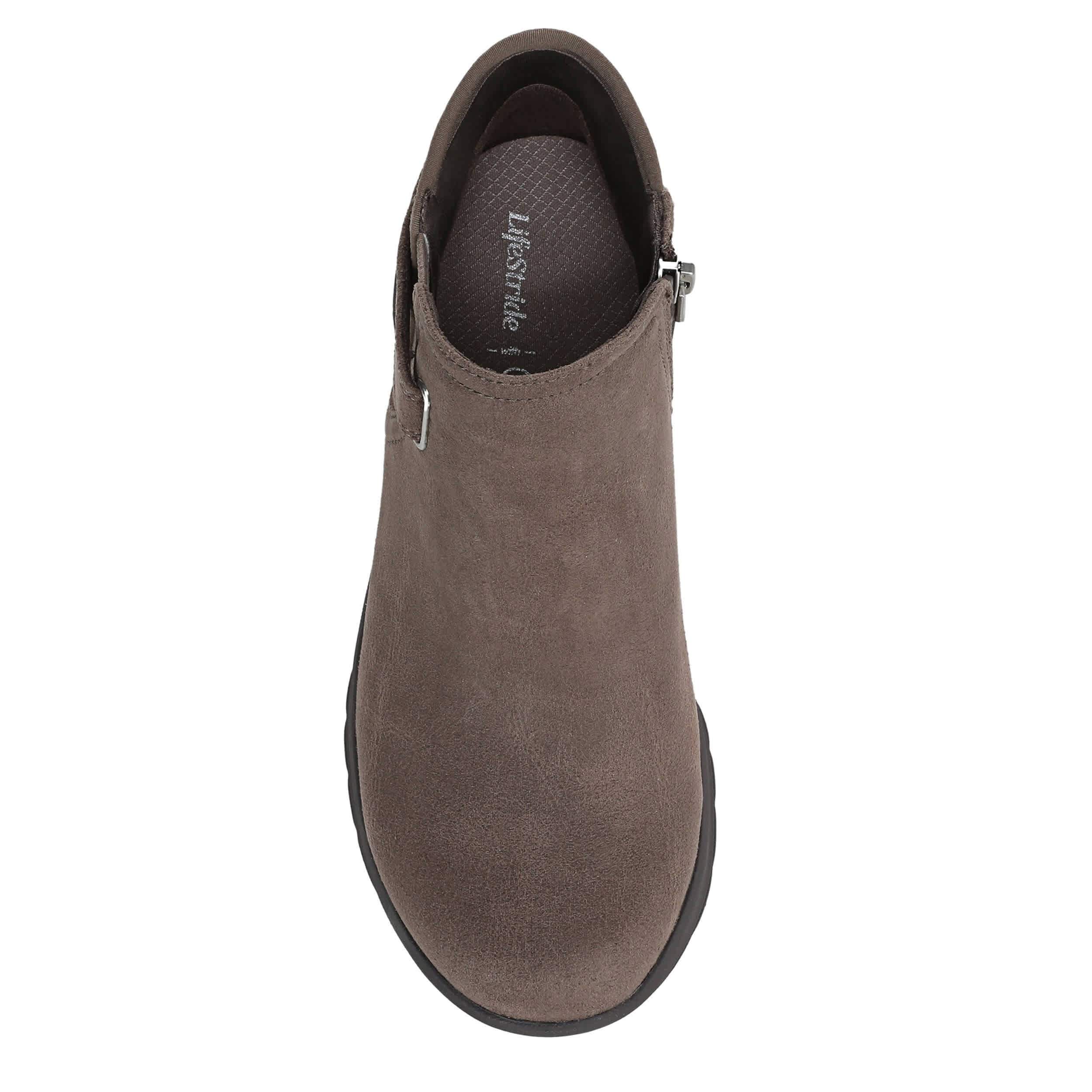 LIFESTRIDE-WOMENS GAZE BOOTIE-TAUPE & 