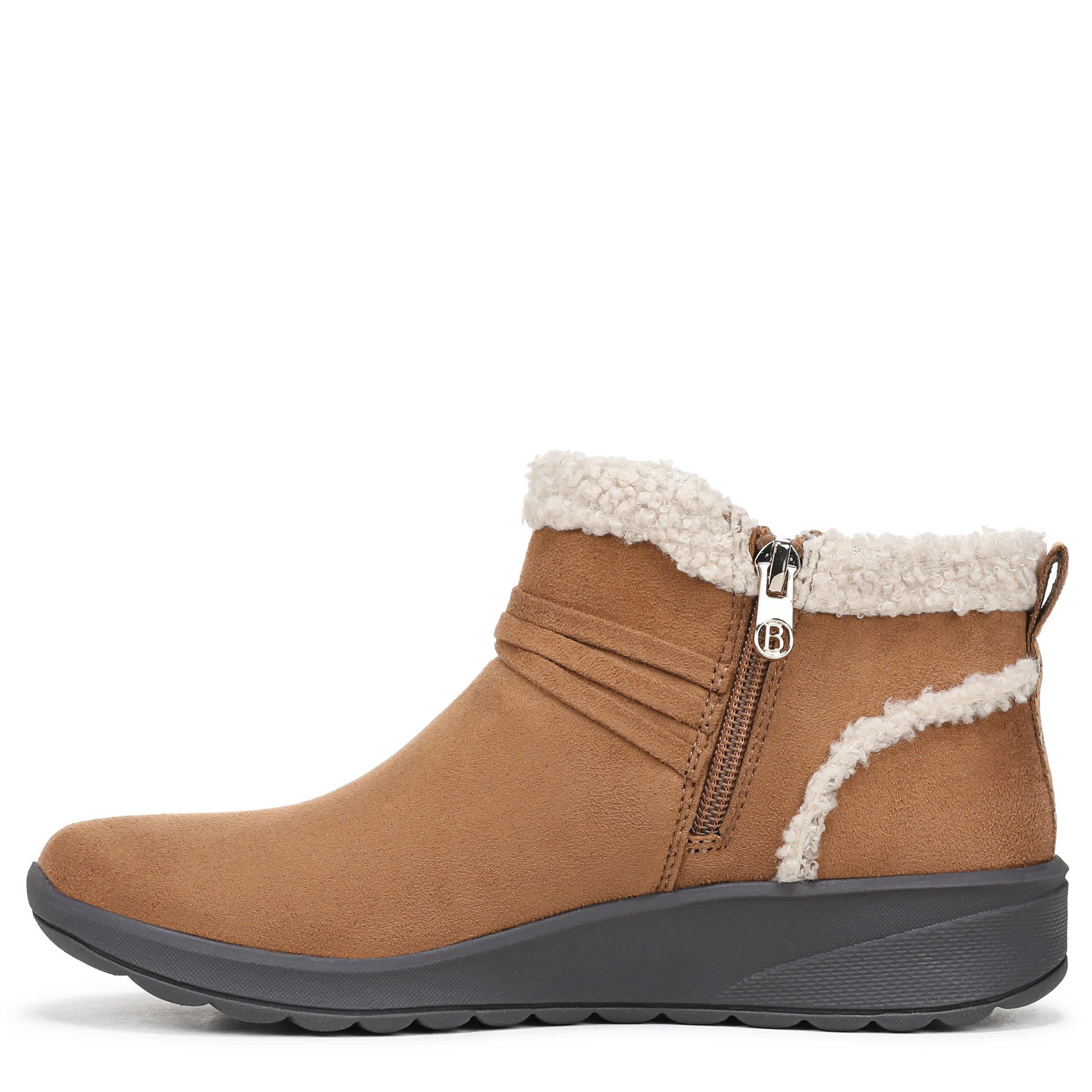 LIFESTRIDE-WOMENS GLENDALE ANKLE BOOT-DARK TAN & 