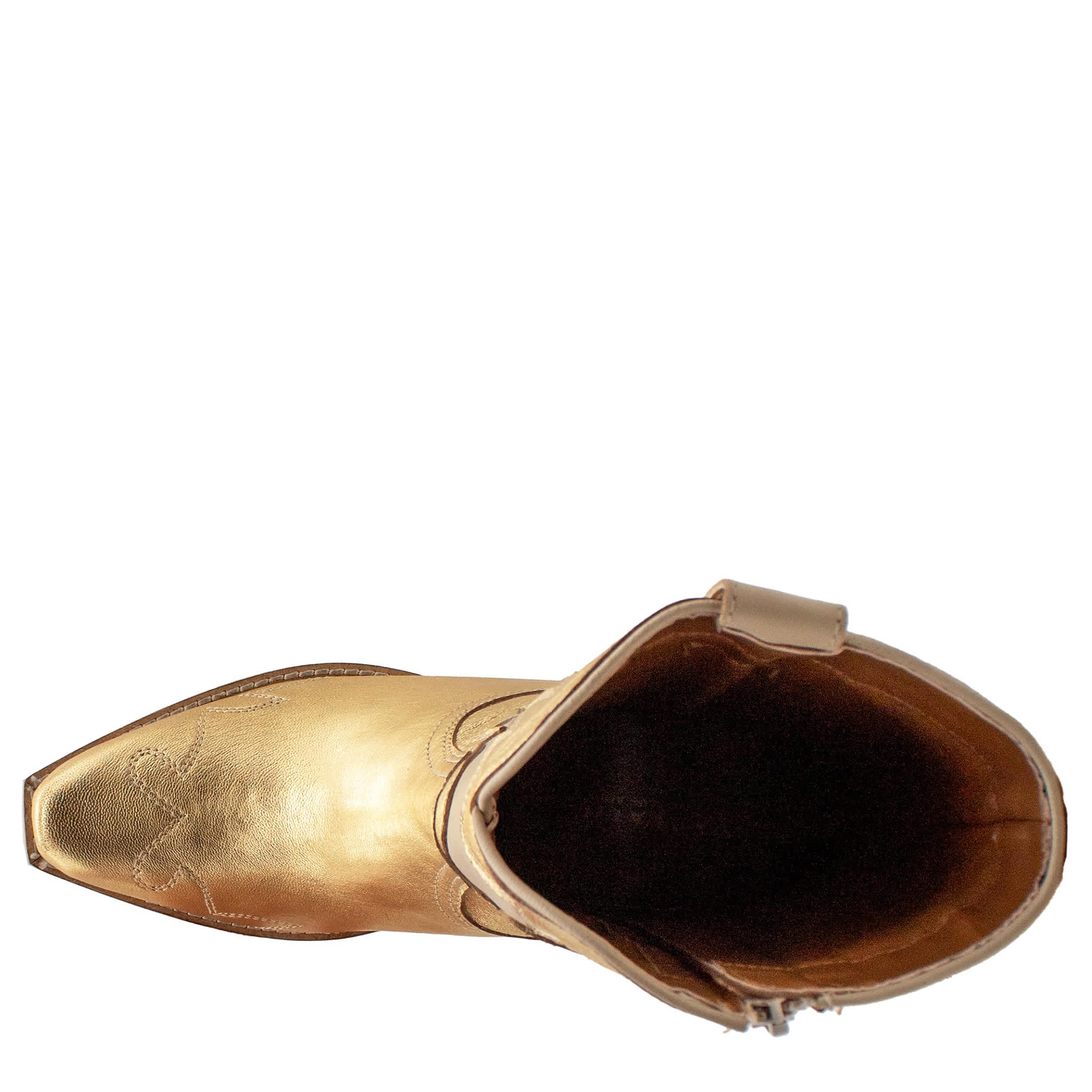 VOLATILE-WOMENS COLT WESTERN BOOT-GOLD & 