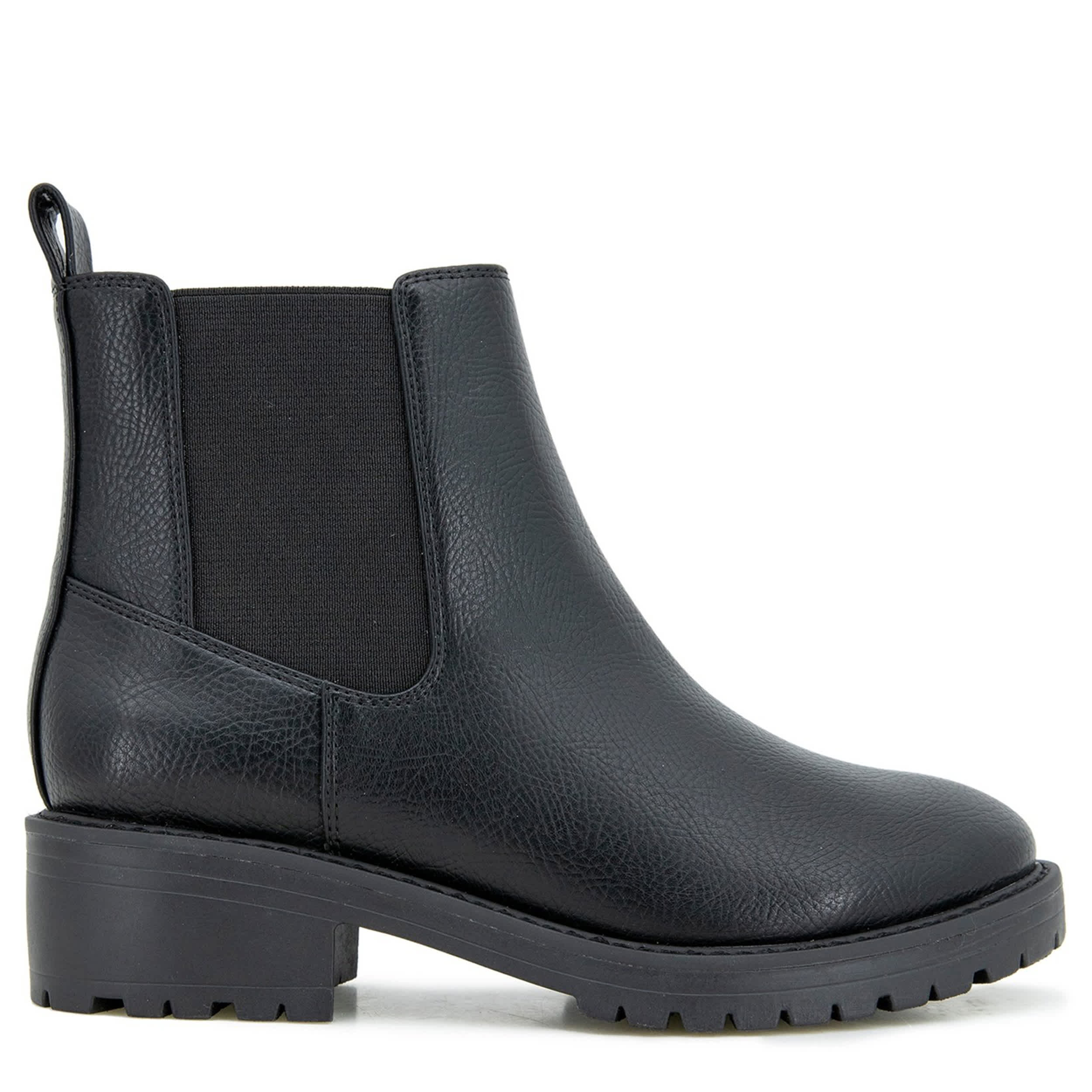 KENSIE-WOMENS KELSEY CHELSEA BOOT-BLACK & 