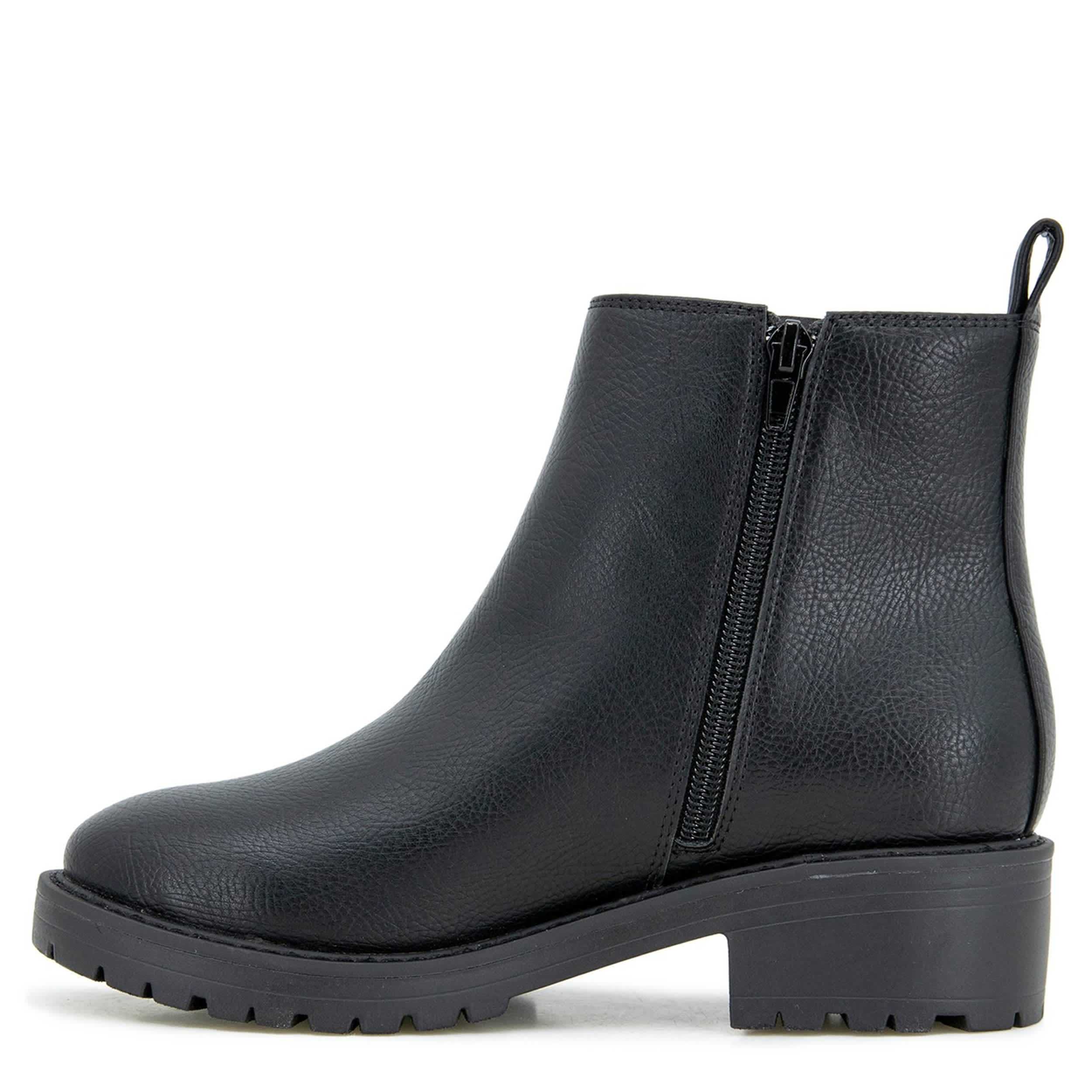 KENSIE-WOMENS KELSEY CHELSEA BOOT-BLACK & 