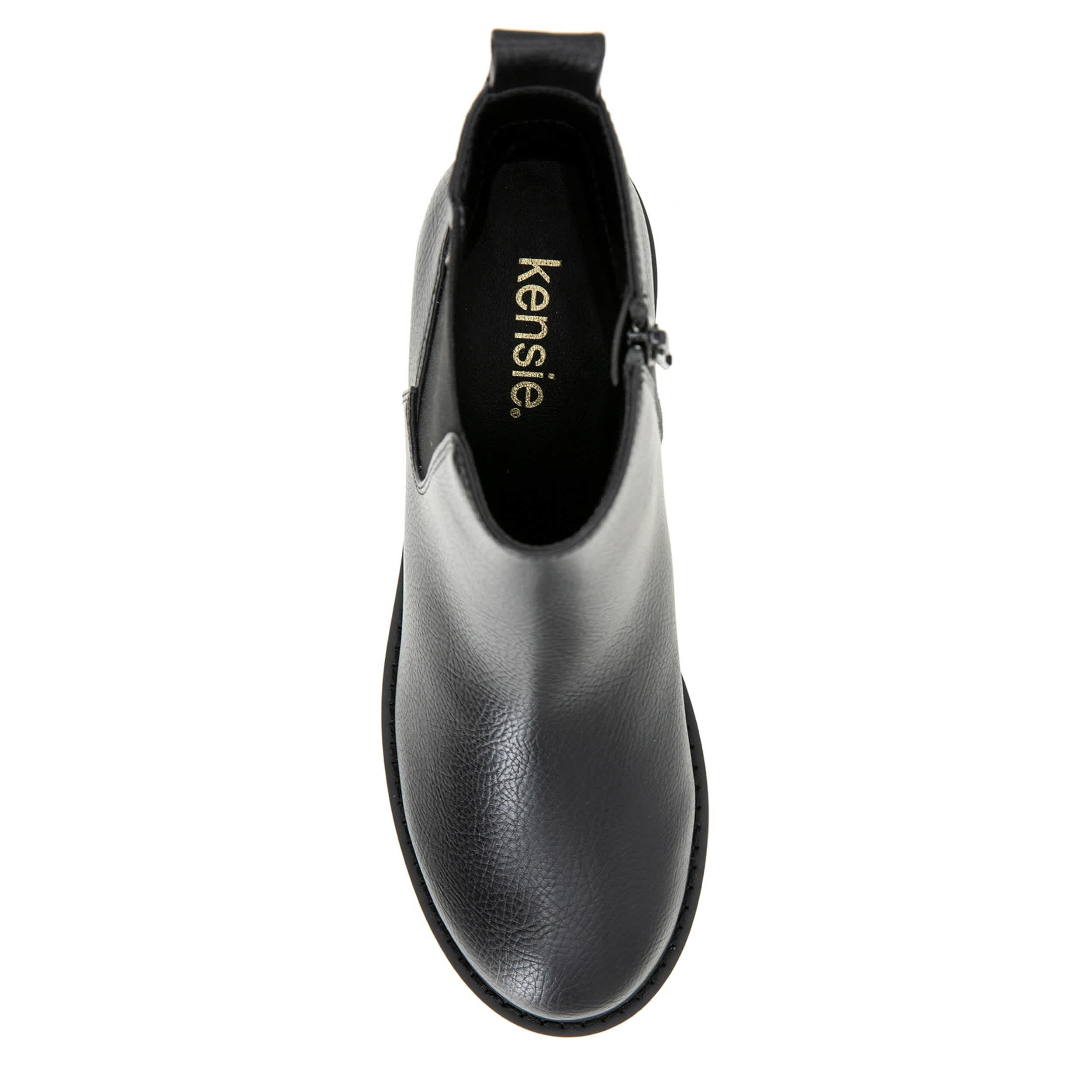 KENSIE-WOMENS KELSEY CHELSEA BOOT-BLACK & 