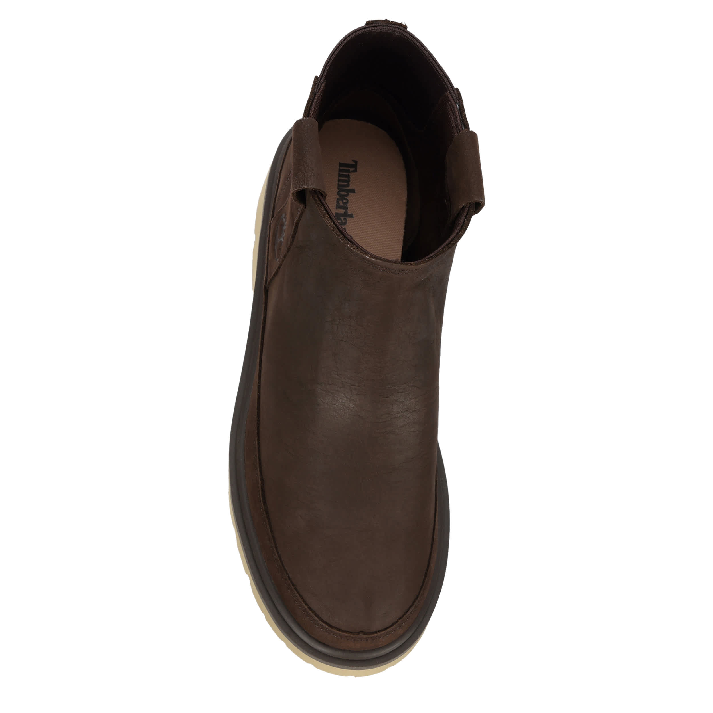 TIMBERLAND-WOMENS ROWAN WAY MID PULL ON CHELSEA BOOT-DARK BROWN & 