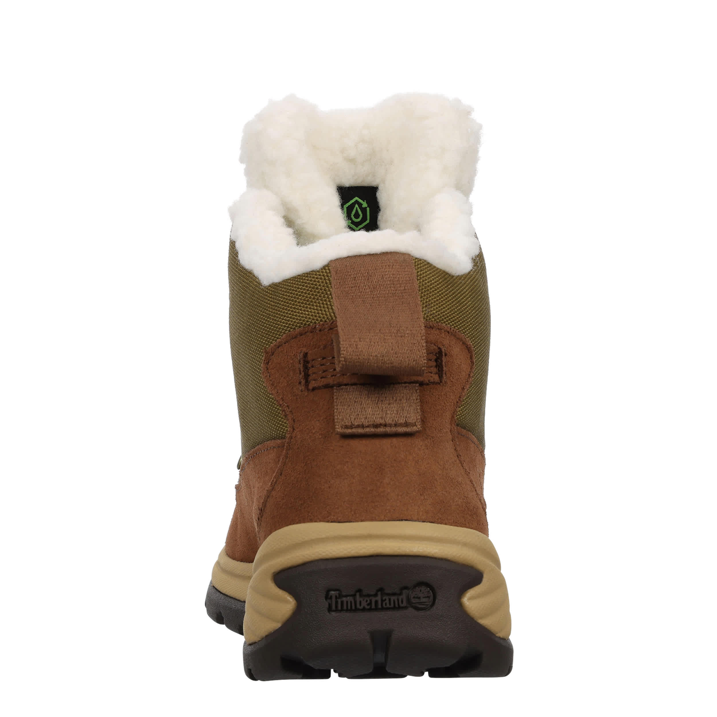 TIMBERLAND-WOMENS WHITE LEDGE MID LACE-UP WATERPROOF SNOW BOOT-BROWN & 