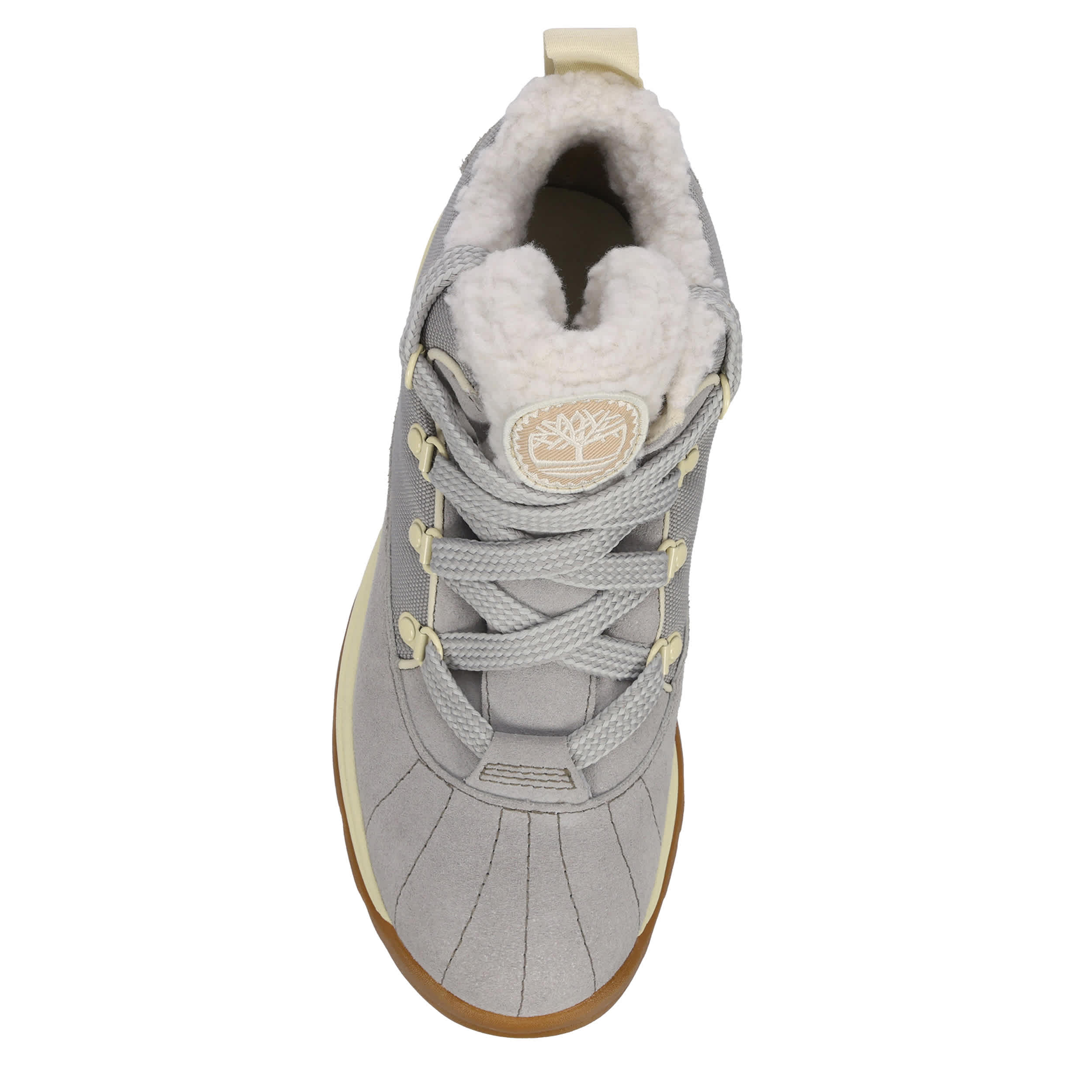 TIMBERLAND-WOMENS WHITE LEDGE MID LACE-UP WATERPROOF SNOW BOOT-GREY & 