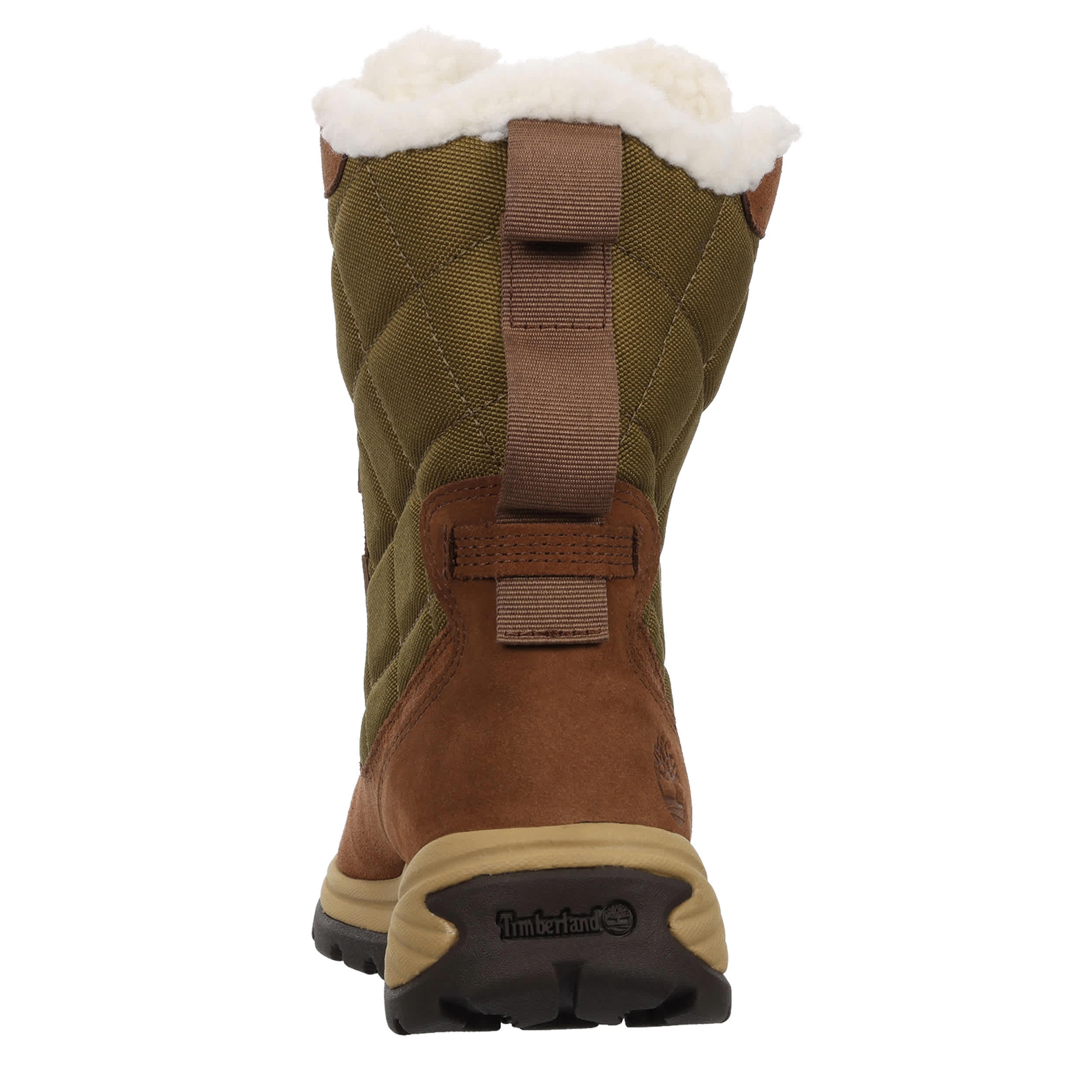TIMBERLAND-WOMENS WHITE LEDGE LACE-UP WATERPROOF TALL SNOW BOOT-BROWN & 
