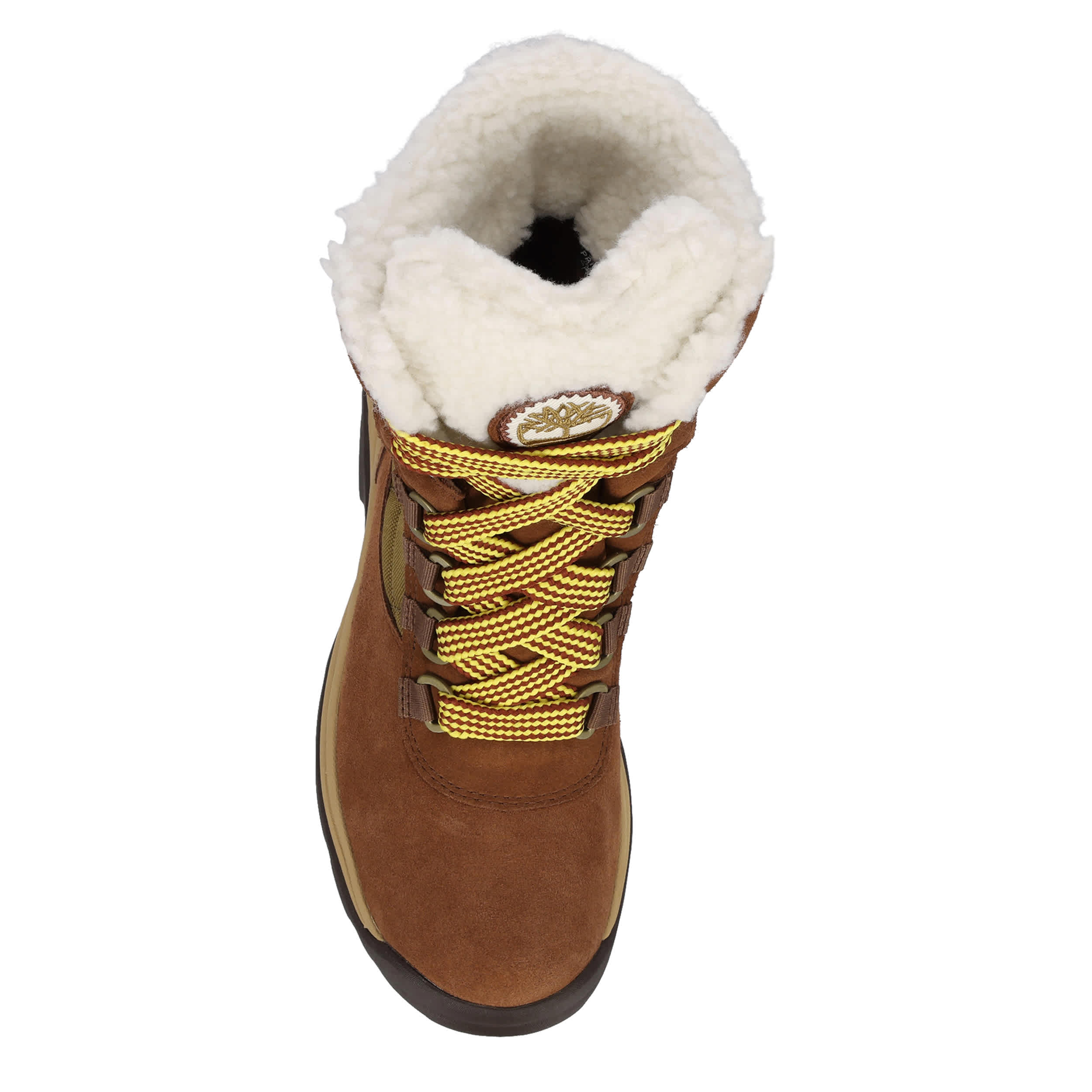 TIMBERLAND-WOMENS WHITE LEDGE LACE-UP WATERPROOF TALL SNOW BOOT-BROWN & 
