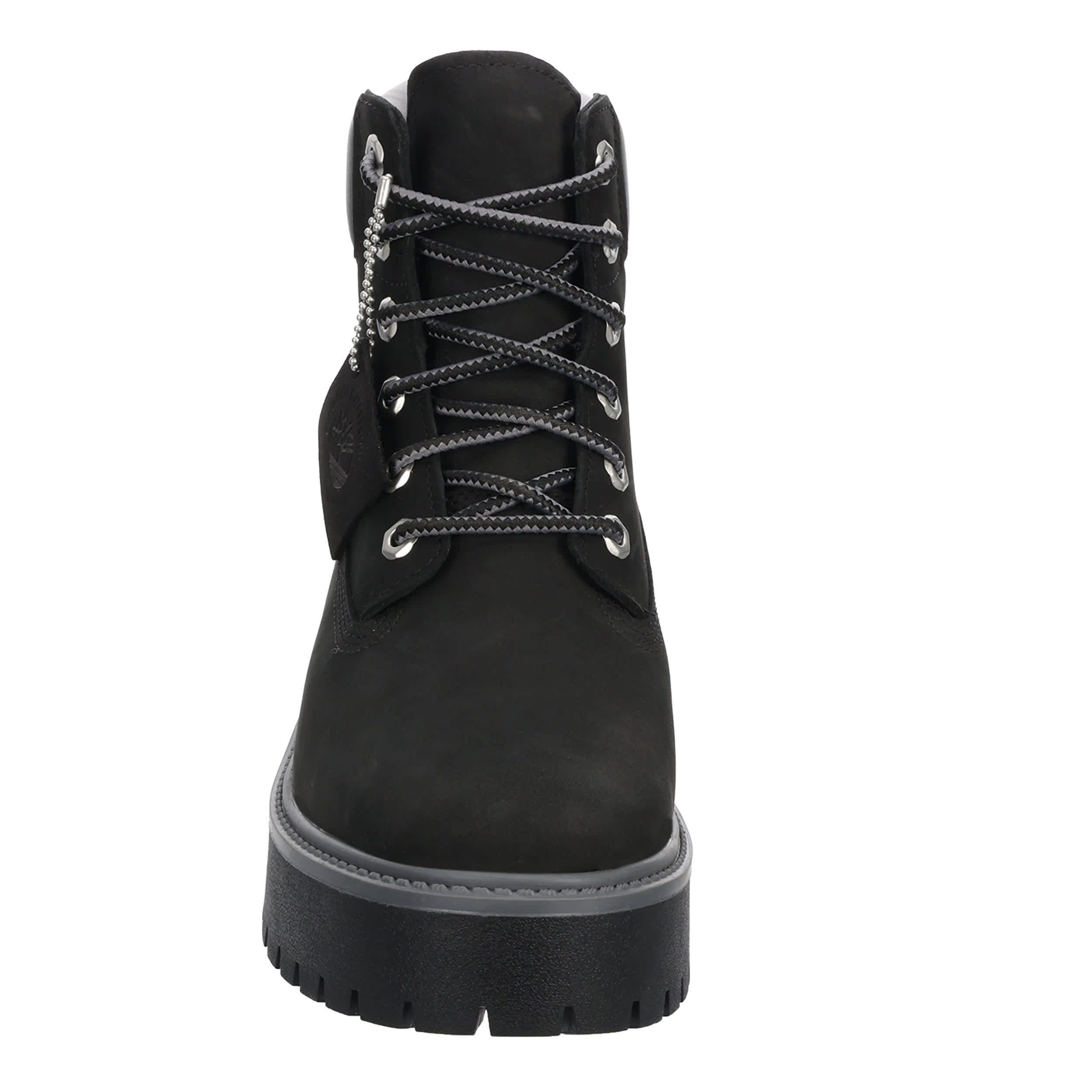 TIMBERLAND-WOMENS STONE STREET 6 INCH LACE-UP BOOT-BLACK & 