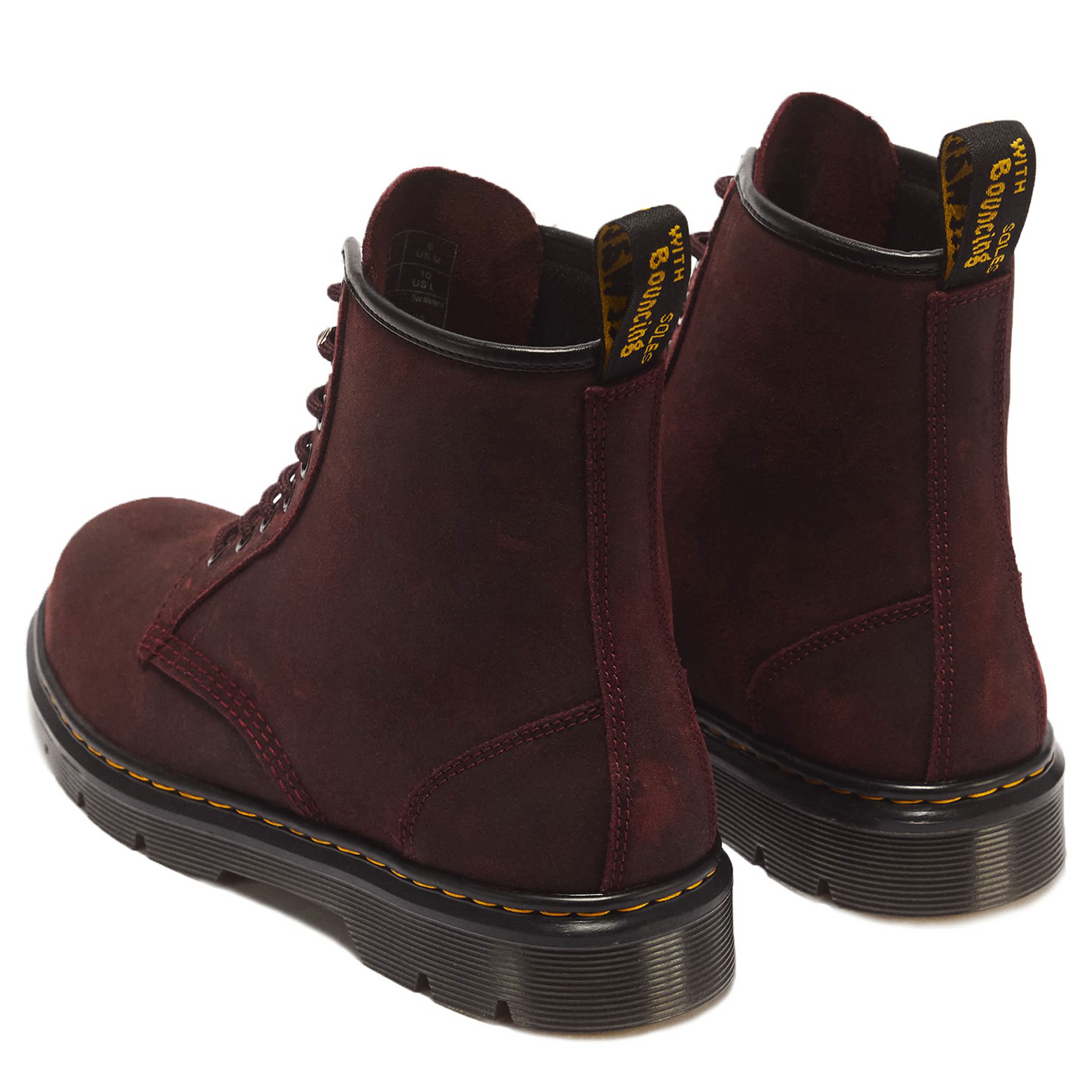 DR.MARTENS-WOMENS APRILE 8 EYE LACE UP BOOT-BURGUNDY & 