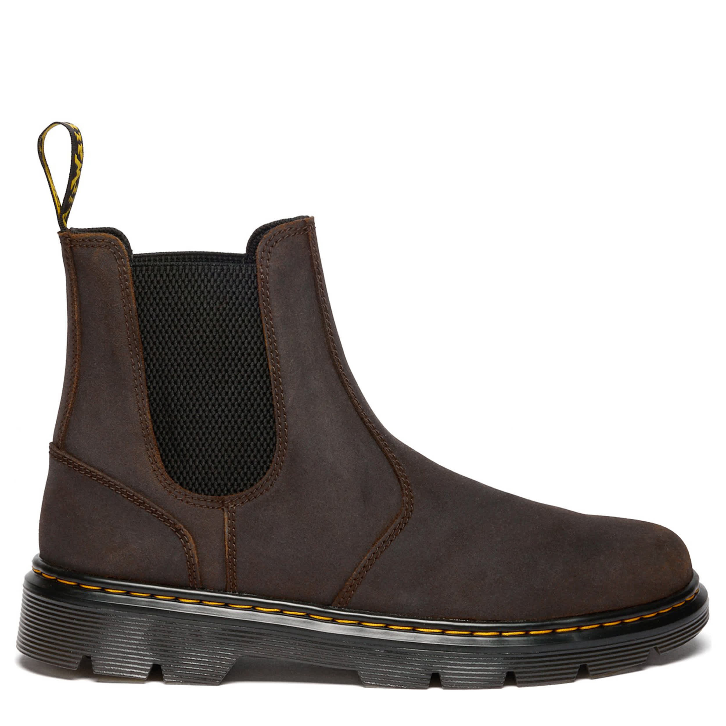 DR.MARTENS-WOMENS APRILE CHELSEA BOOT-DARK BROWN & 