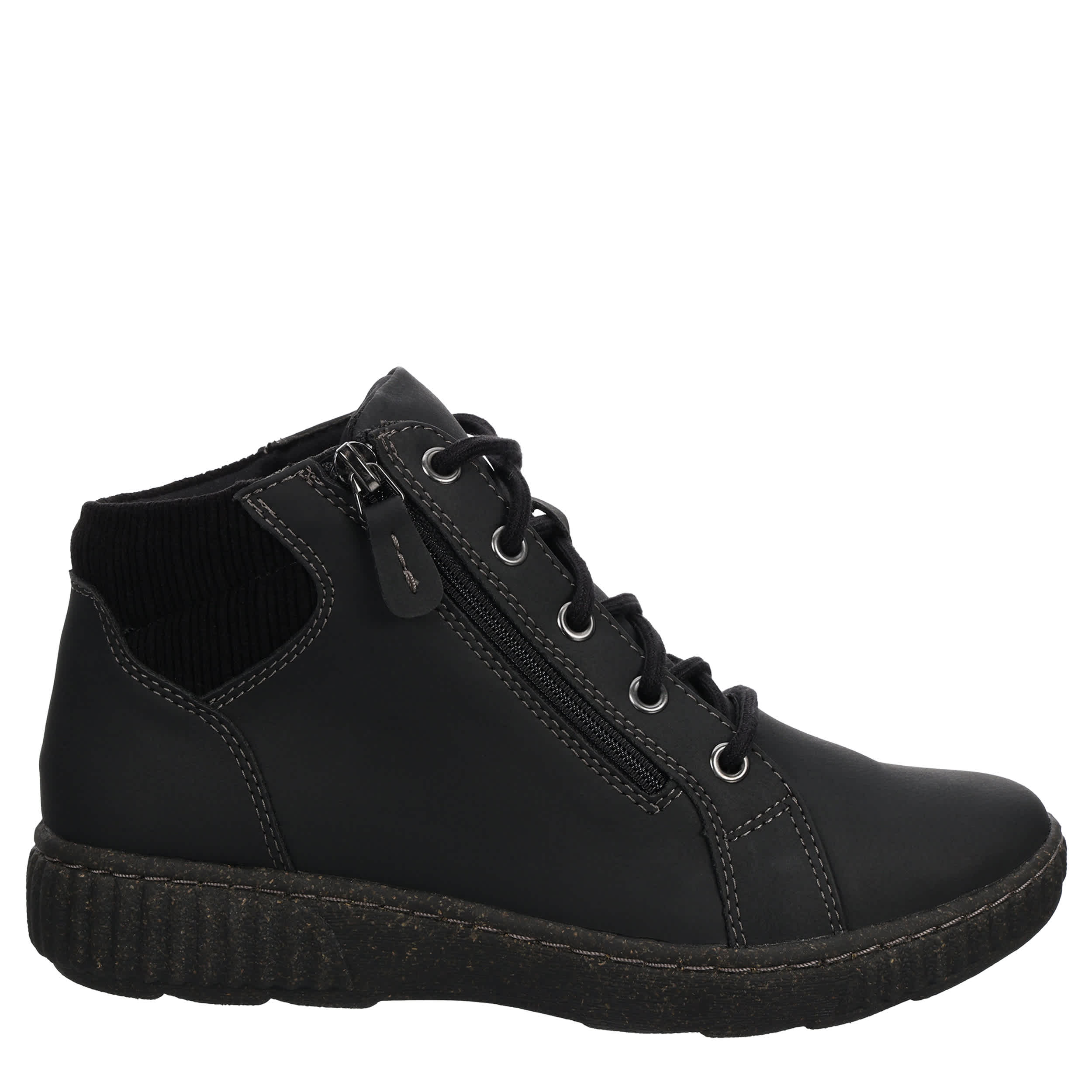 CLARKS-WOMENS CAROLINE KARLI LACE UP BOOT-BLACK & 