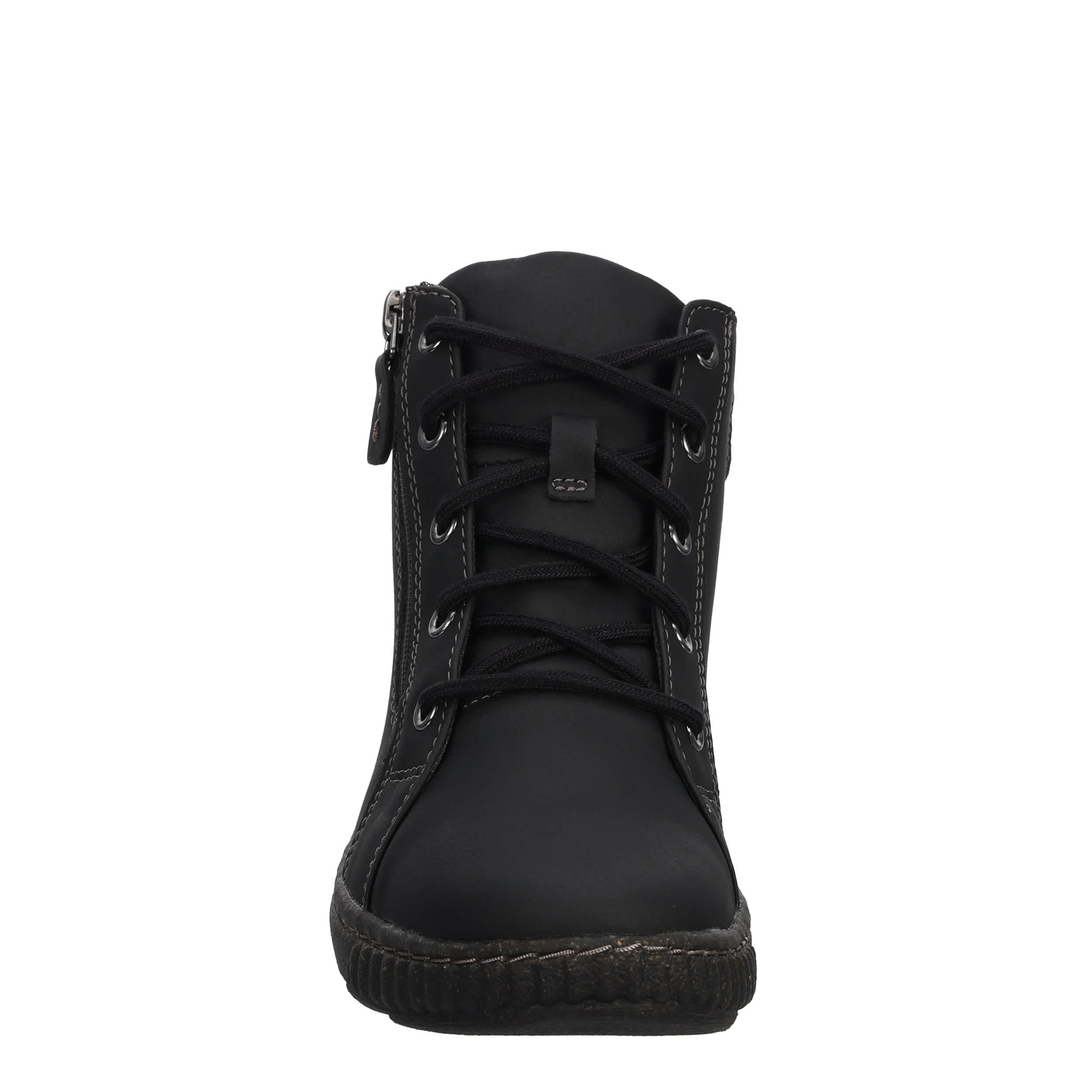 CLARKS-WOMENS CAROLINE KARLI LACE UP BOOT-BLACK & 