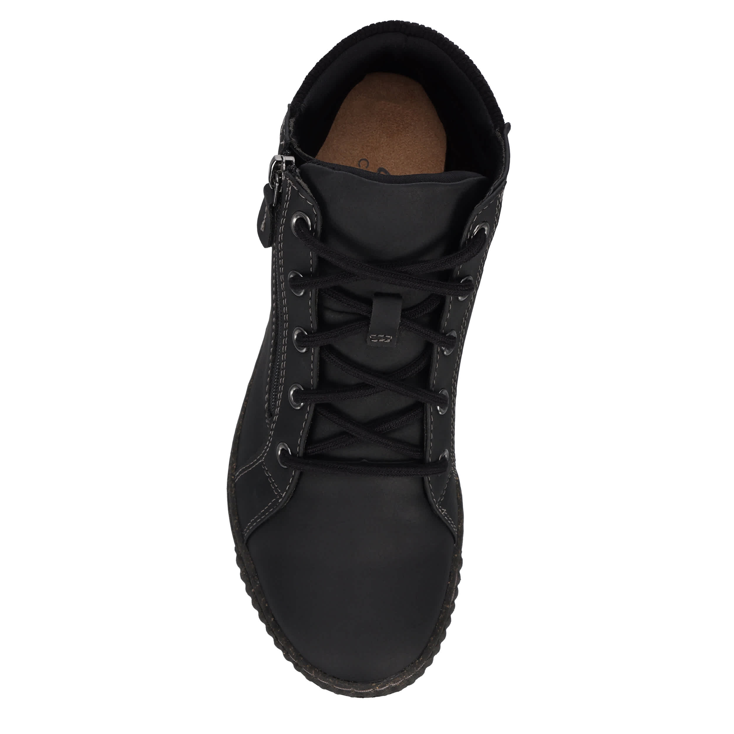 CLARKS-WOMENS CAROLINE KARLI LACE UP BOOT-BLACK & 