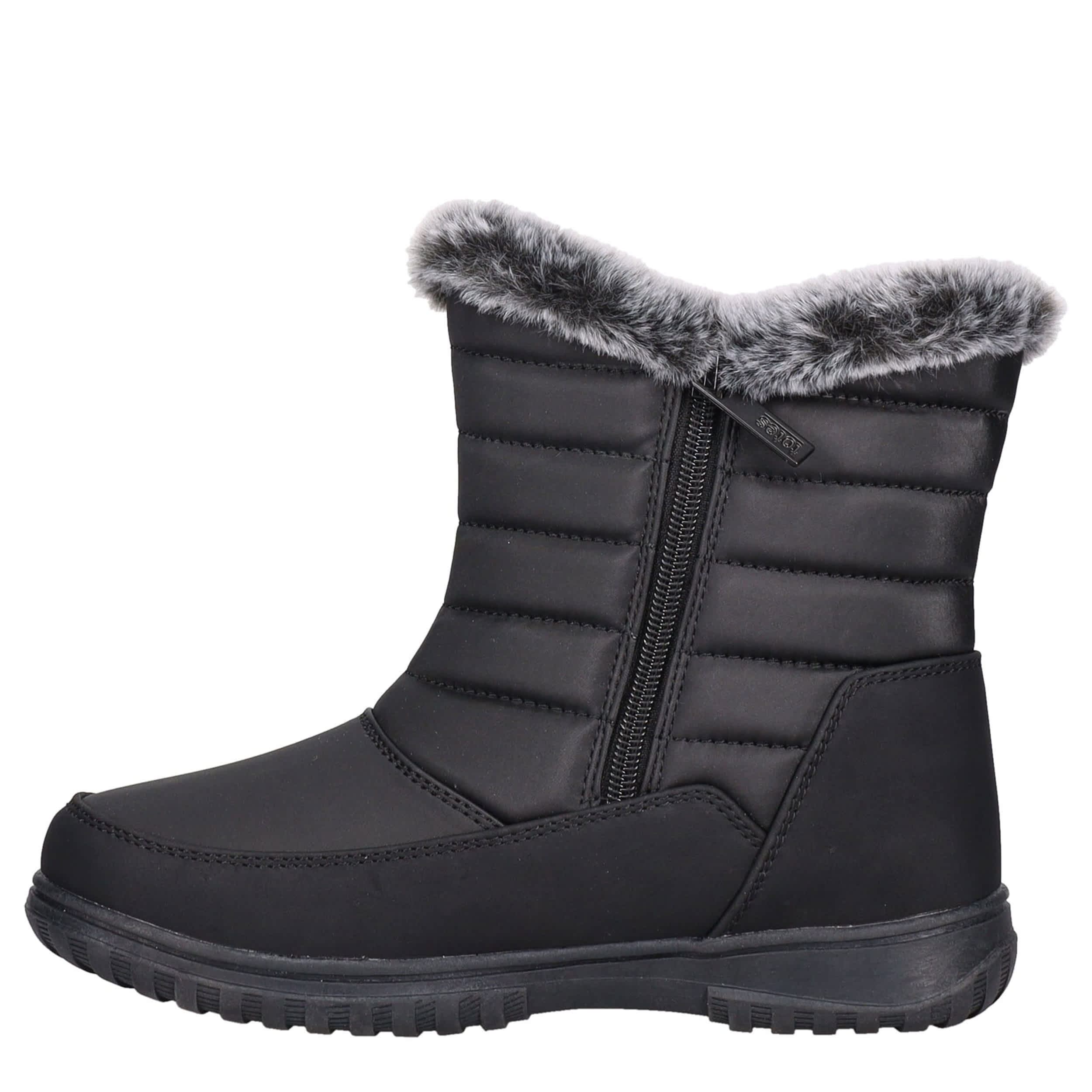 TOTES-WOMENS DELINDA COLD WEATHER BOOT-BLACK & 
