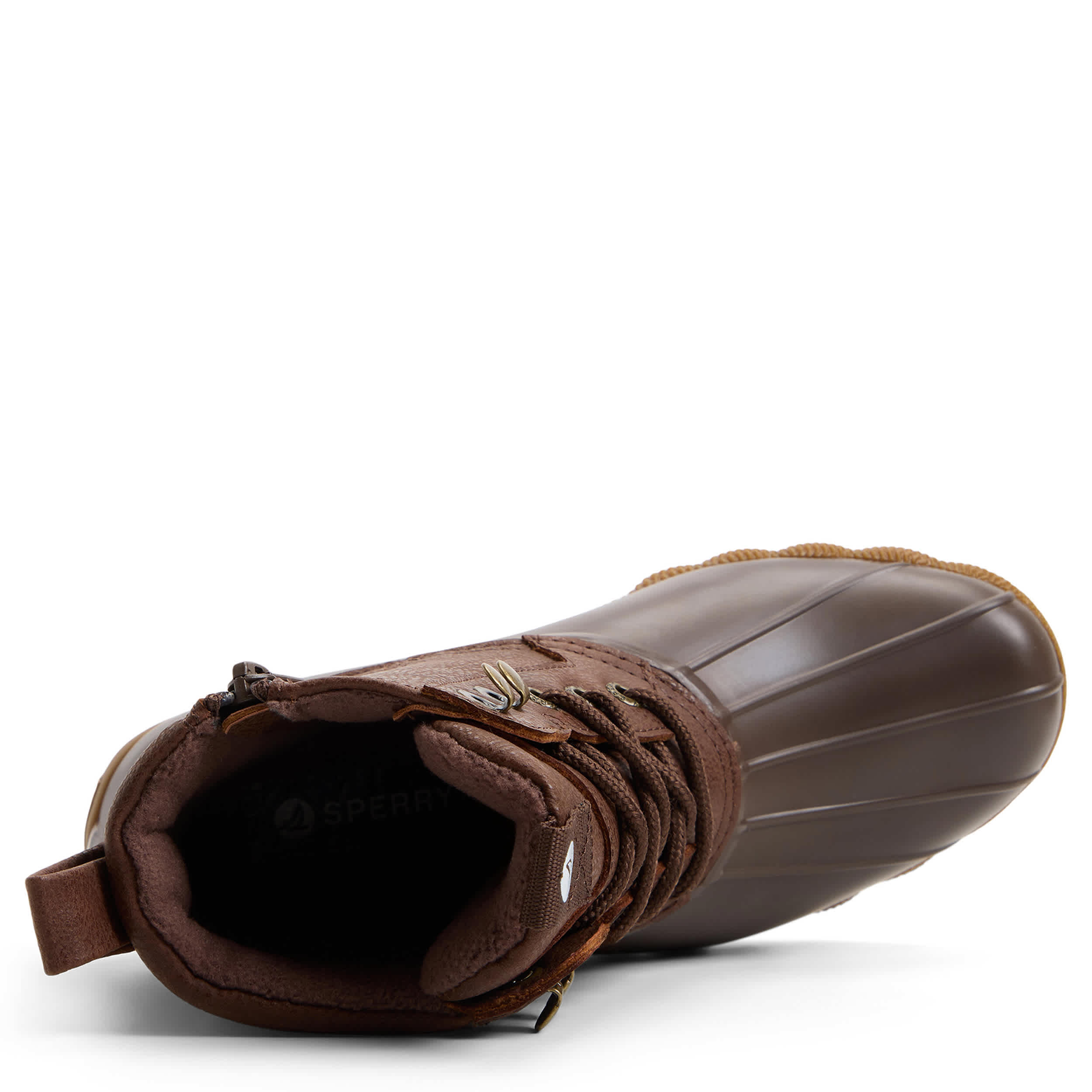 SPERRY-WOMENS RAINA DUCK BOOT-BROWN & 