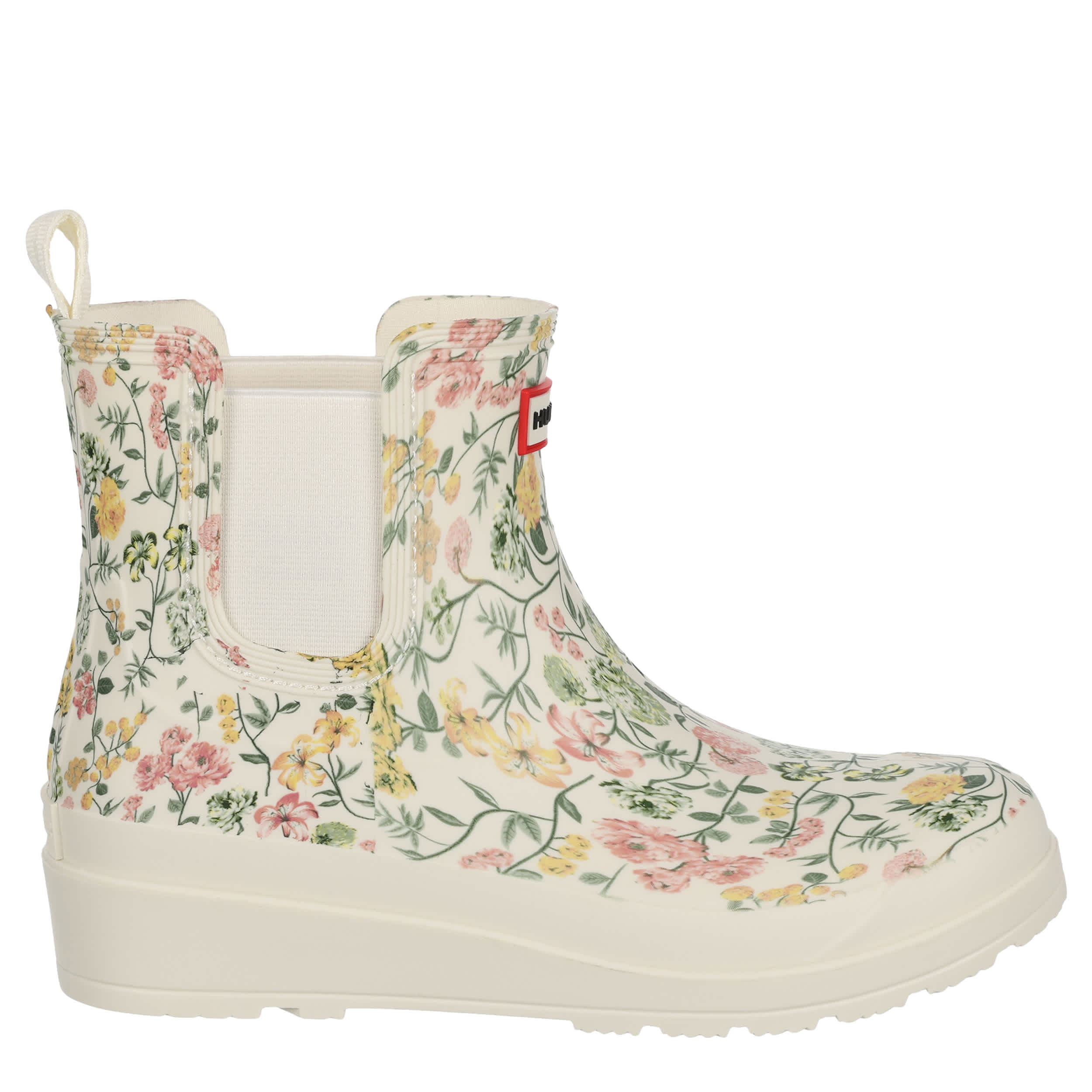 HUNTER-WOMENS TABITHA SHORT RAIN BOOT-FLORAL & 