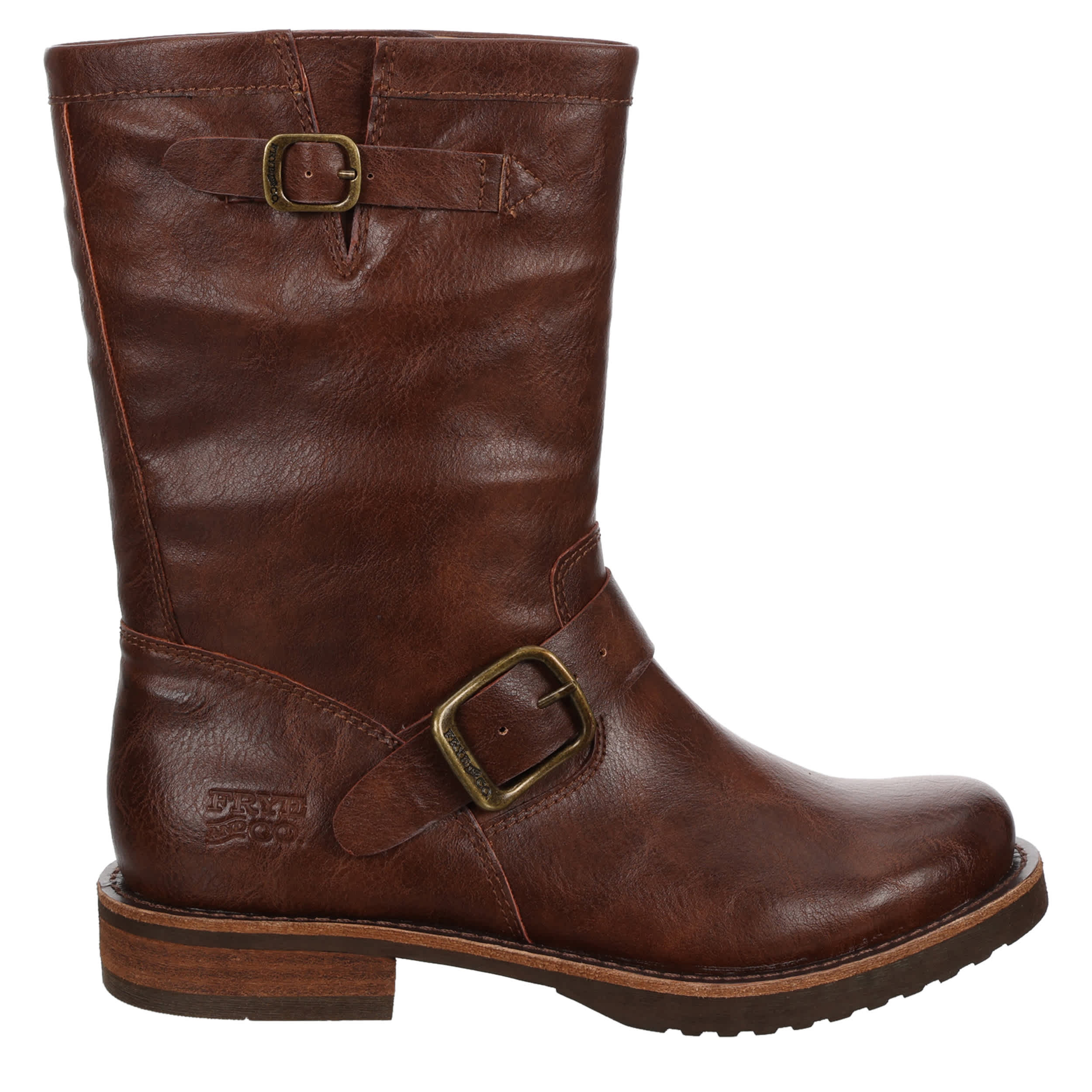 FRYE & CO-WOMENS CHESNEE SHORT BOOT-BROWN & 