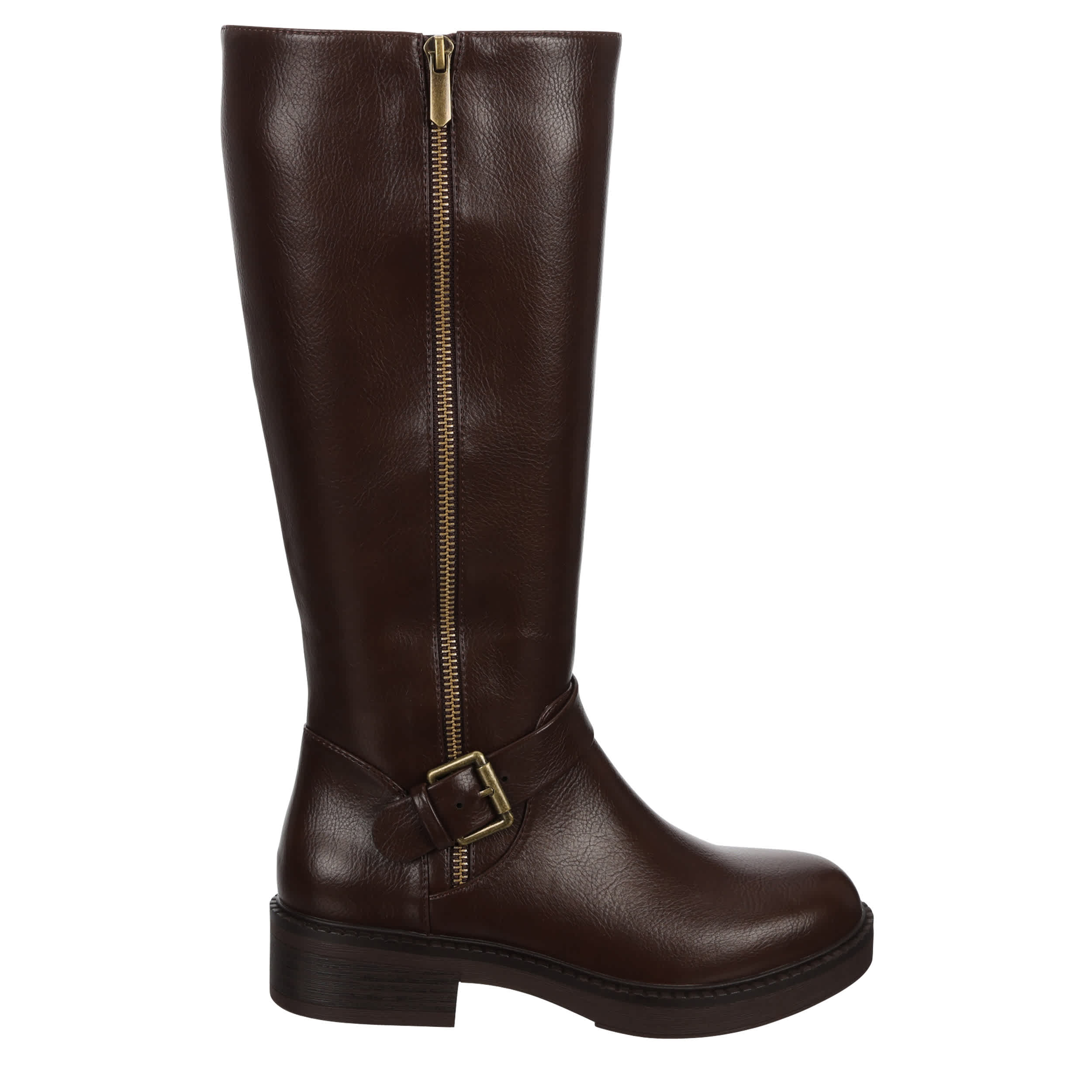 BJORNDAL-WOMENS LEONA WIDE CALF TALL BOOT-CHOCOLATE & 