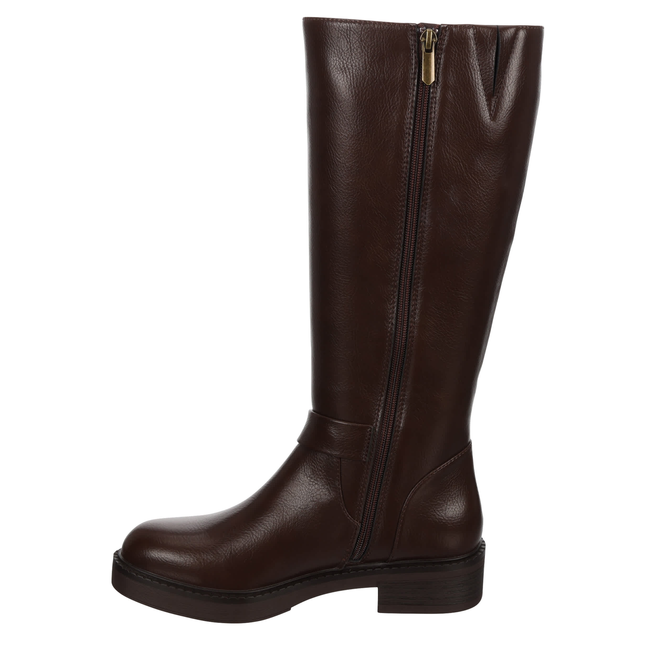 BJORNDAL-WOMENS LEONA WIDE CALF TALL BOOT-CHOCOLATE & 