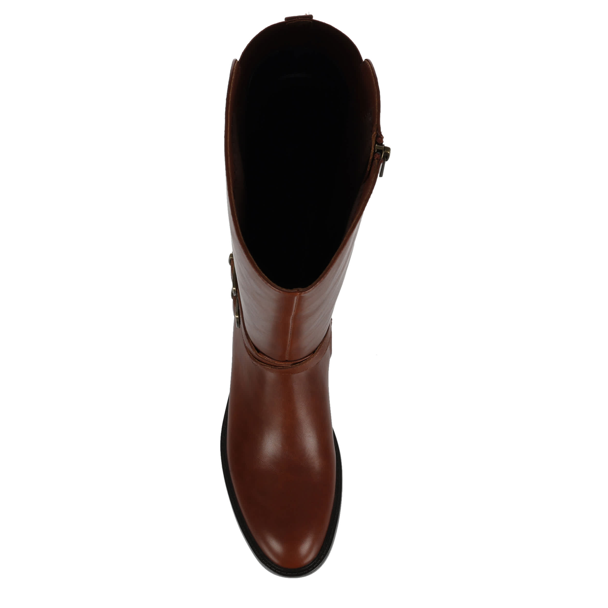 LAUREN BLAKWELL-WOMENS LYNDA WIDE CALF TALL BOOT-BROWN & 