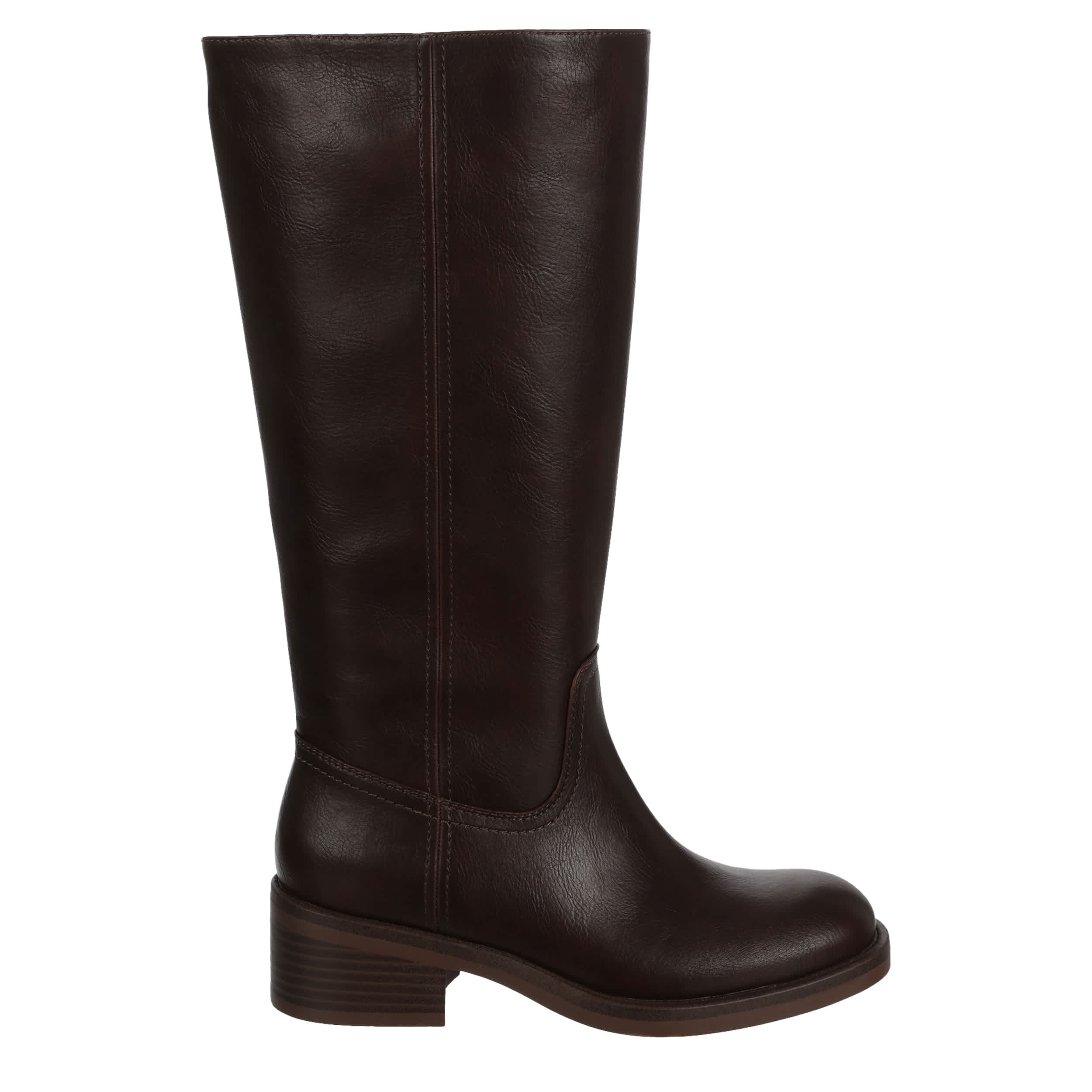 MICHAEL BY MICHAEL SHANNON-WOMENS TAMRYN WIDE CALF TALL BOOT-CHOCOLATE & 