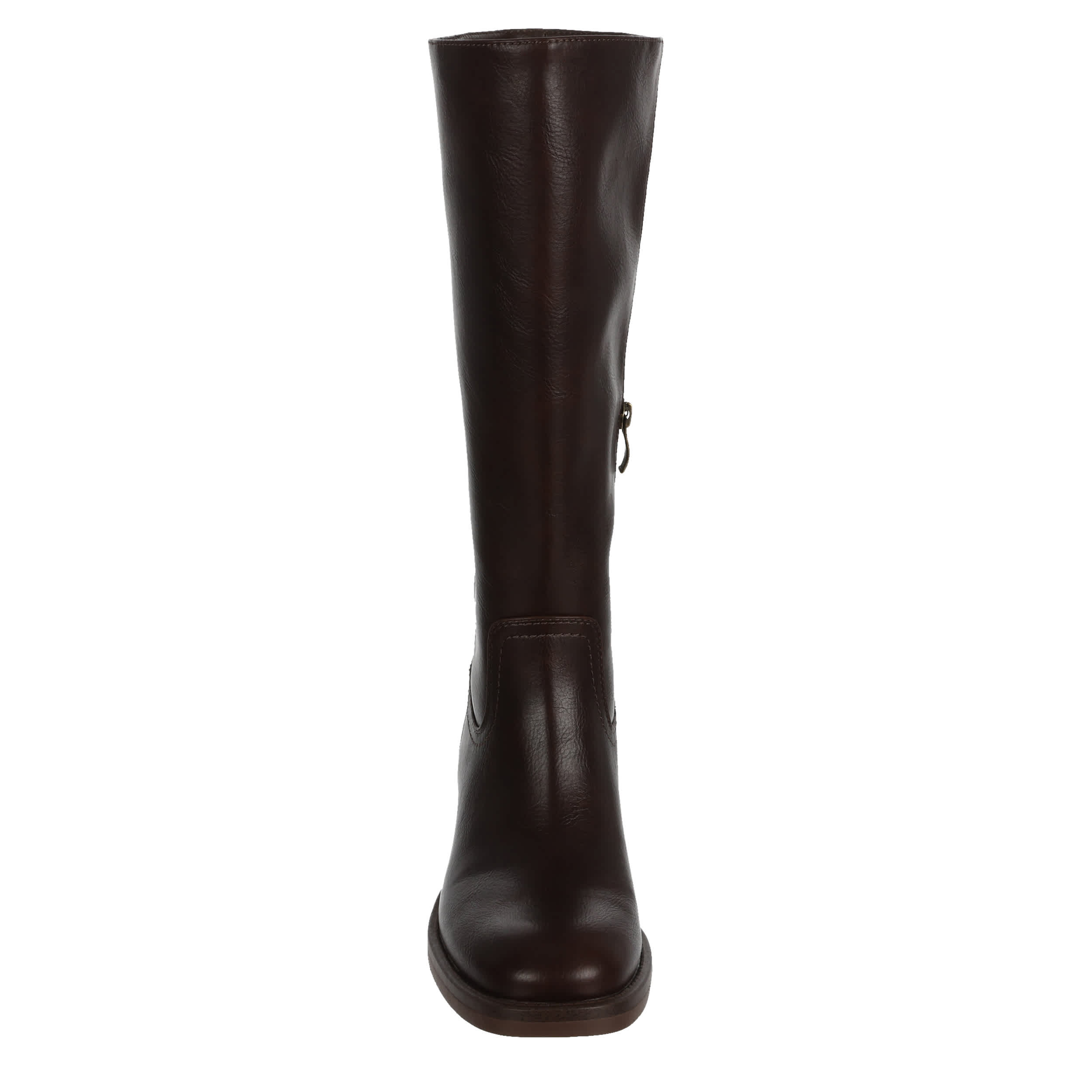 MICHAEL BY MICHAEL SHANNON-WOMENS TAMRYN WIDE CALF TALL BOOT-CHOCOLATE & 