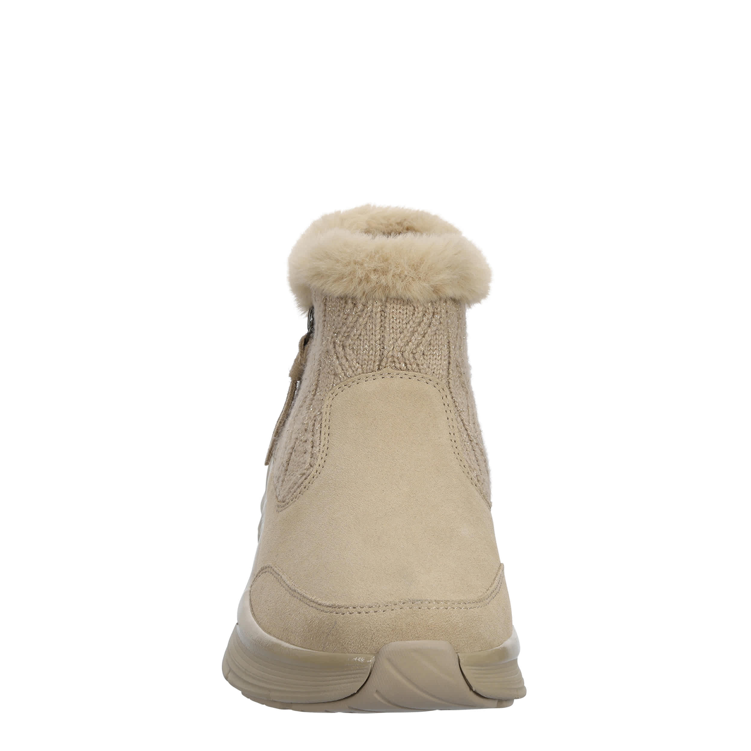 SKECHERS-WOMENS EASY GOING-COZY LODGE BOOT-NATURAL & 