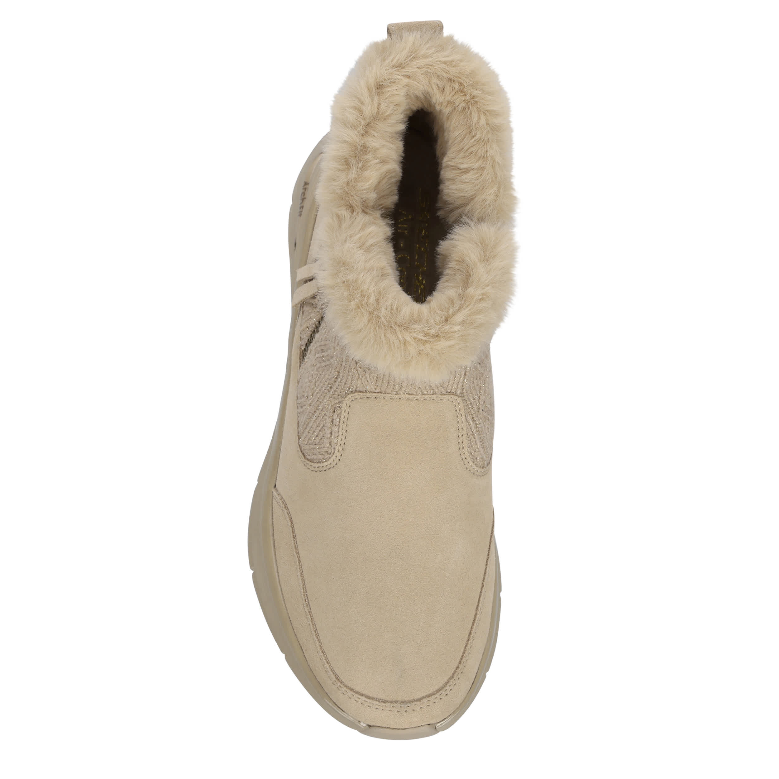 SKECHERS-WOMENS EASY GOING-COZY LODGE BOOT-NATURAL & 