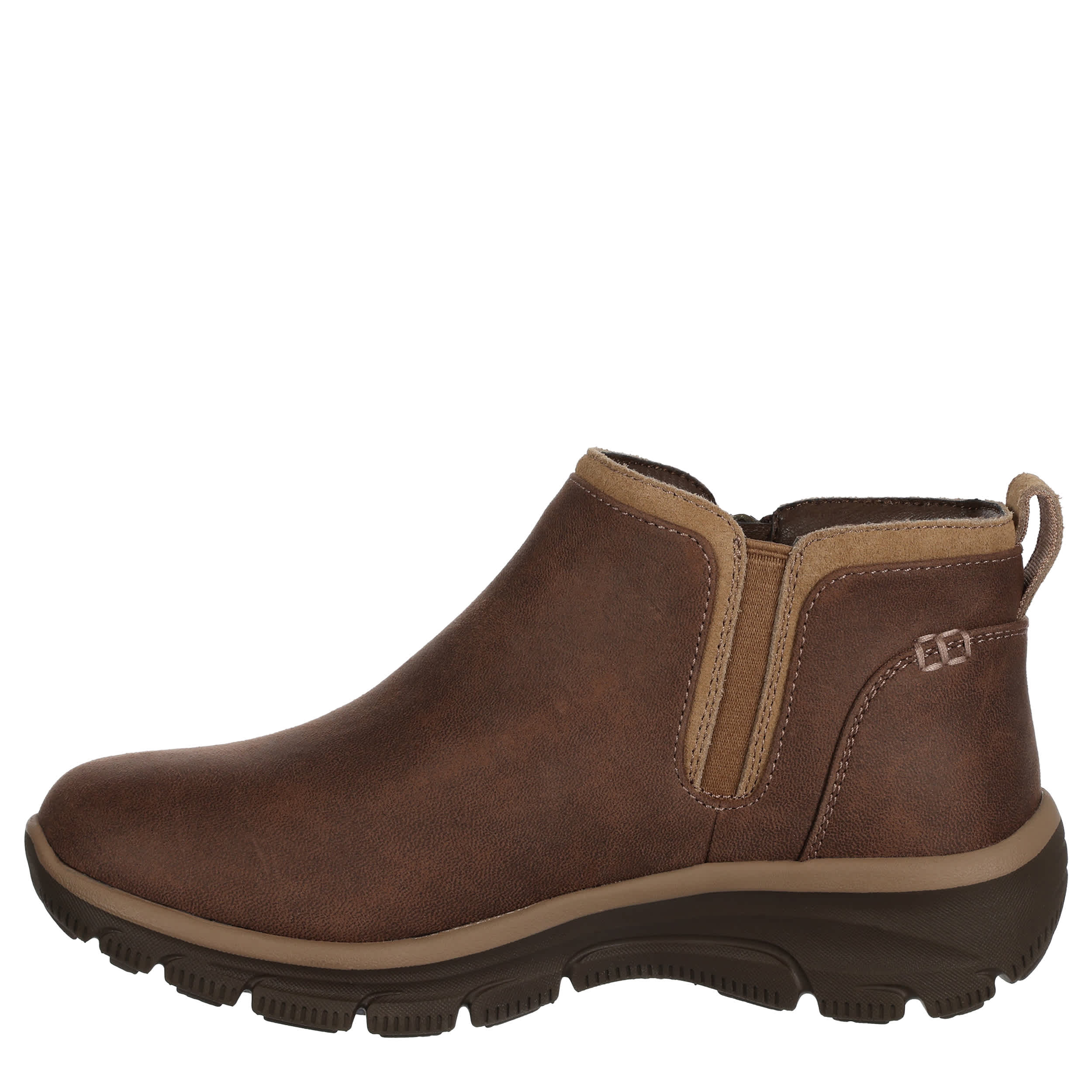 SKECHERS-WOMENS EASY GOING-FALL BOOT-BROWN & 