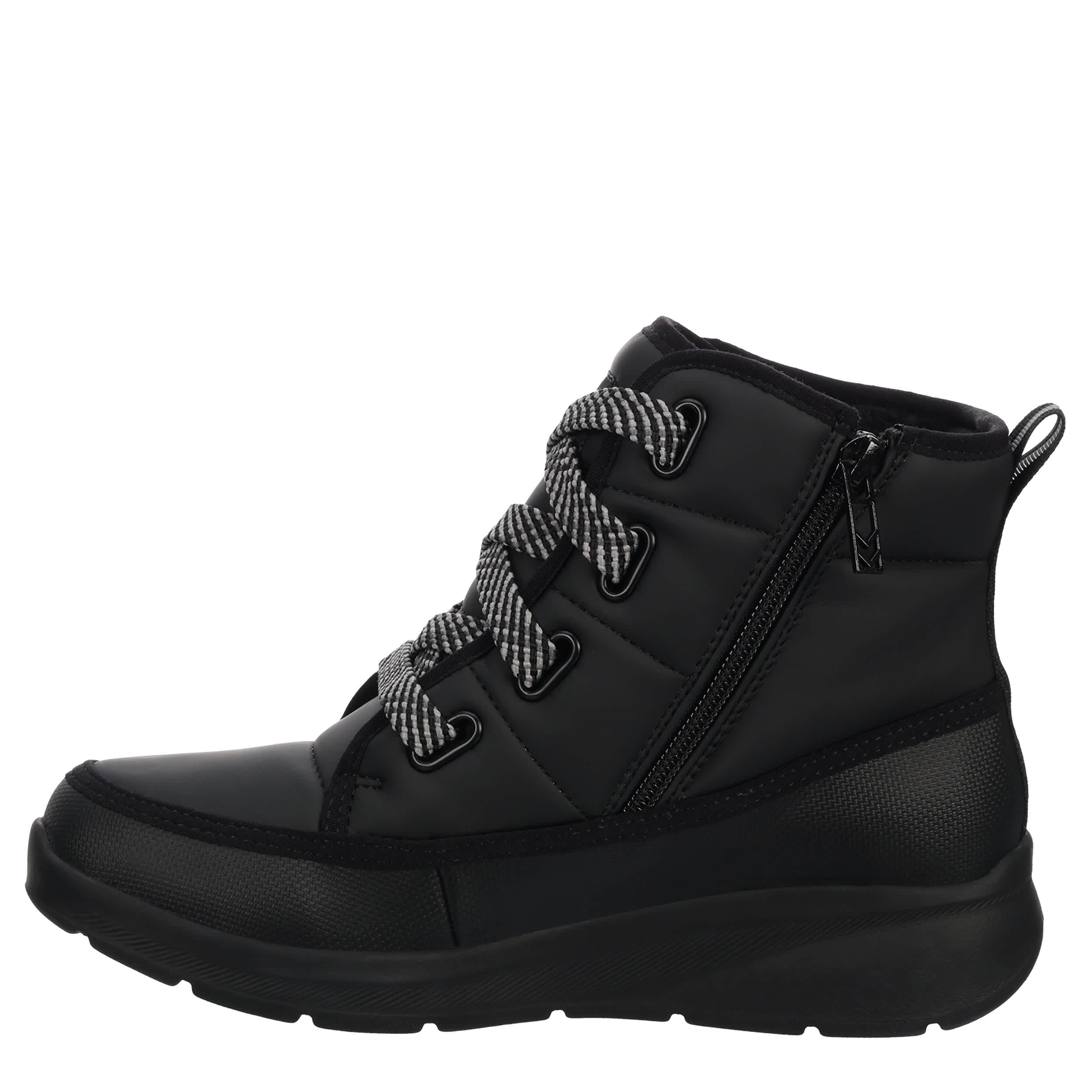 SKECHERS-WOMENS TAHOE WEATHER BOOT-BLACK & 