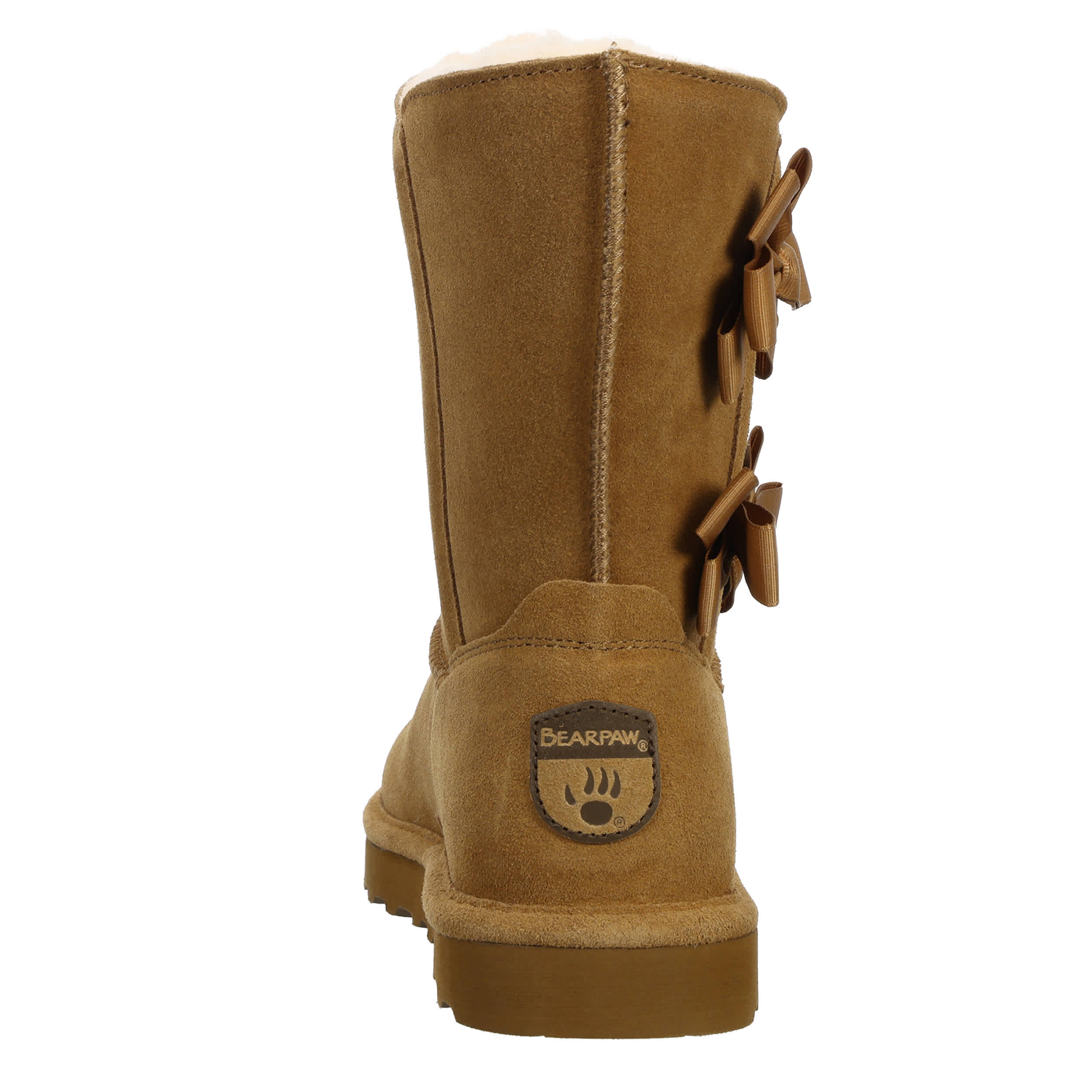 BEARPAW-WOMENS ZARIA FUR BOOT-TAN & 