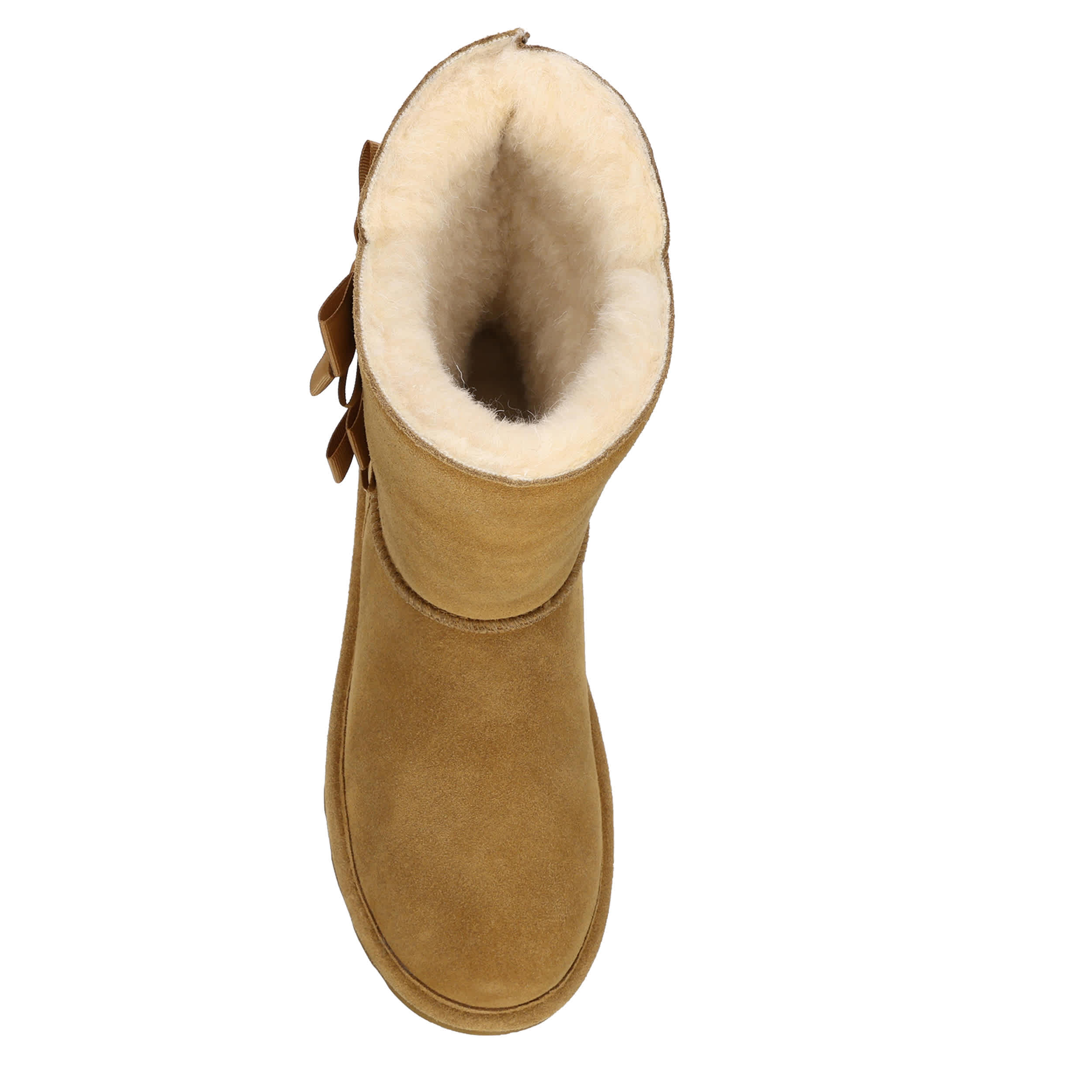 BEARPAW-WOMENS ZARIA FUR BOOT-TAN & 