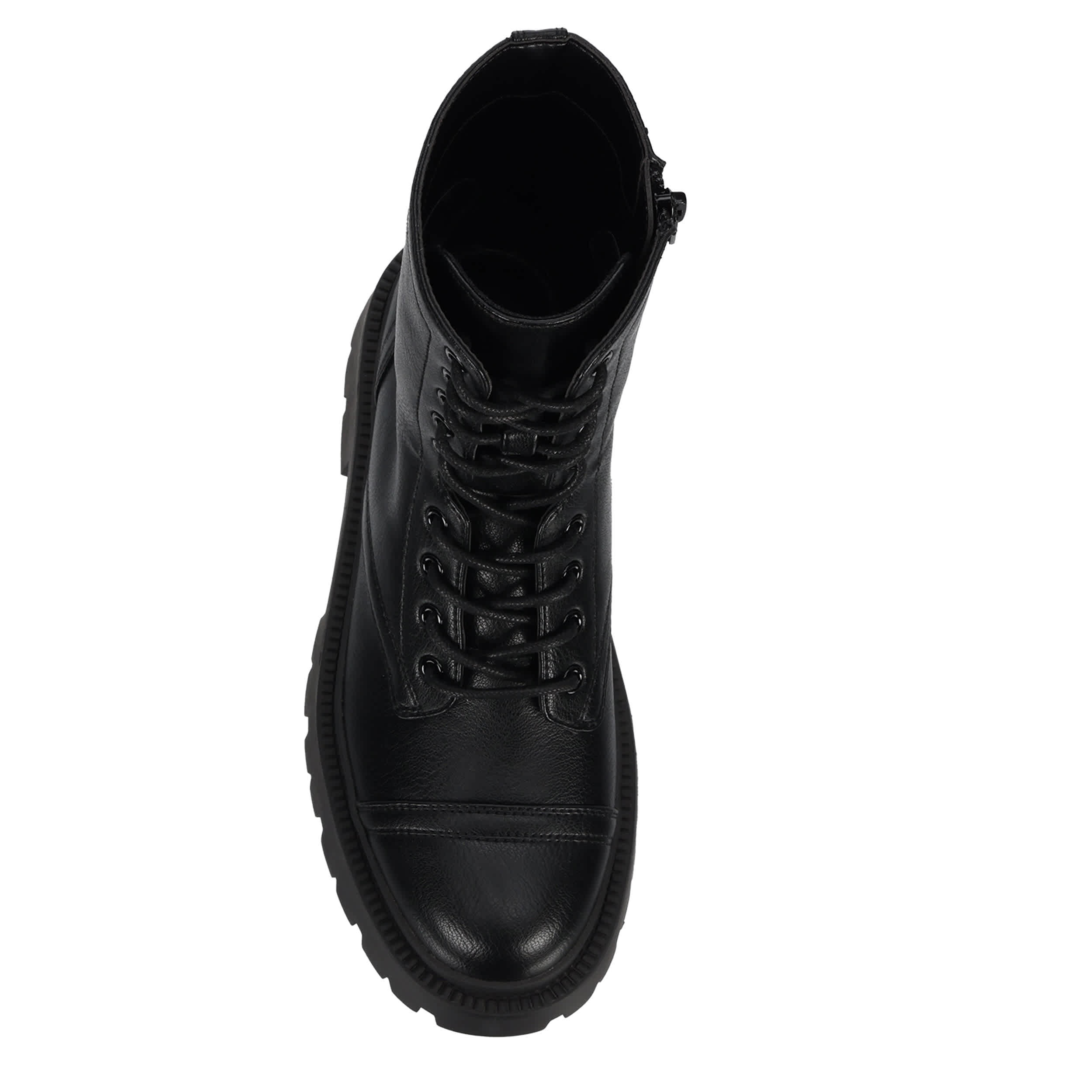 MADDEN GIRL-WOMENS AREILA COMBAT BOOT-BLACK & 