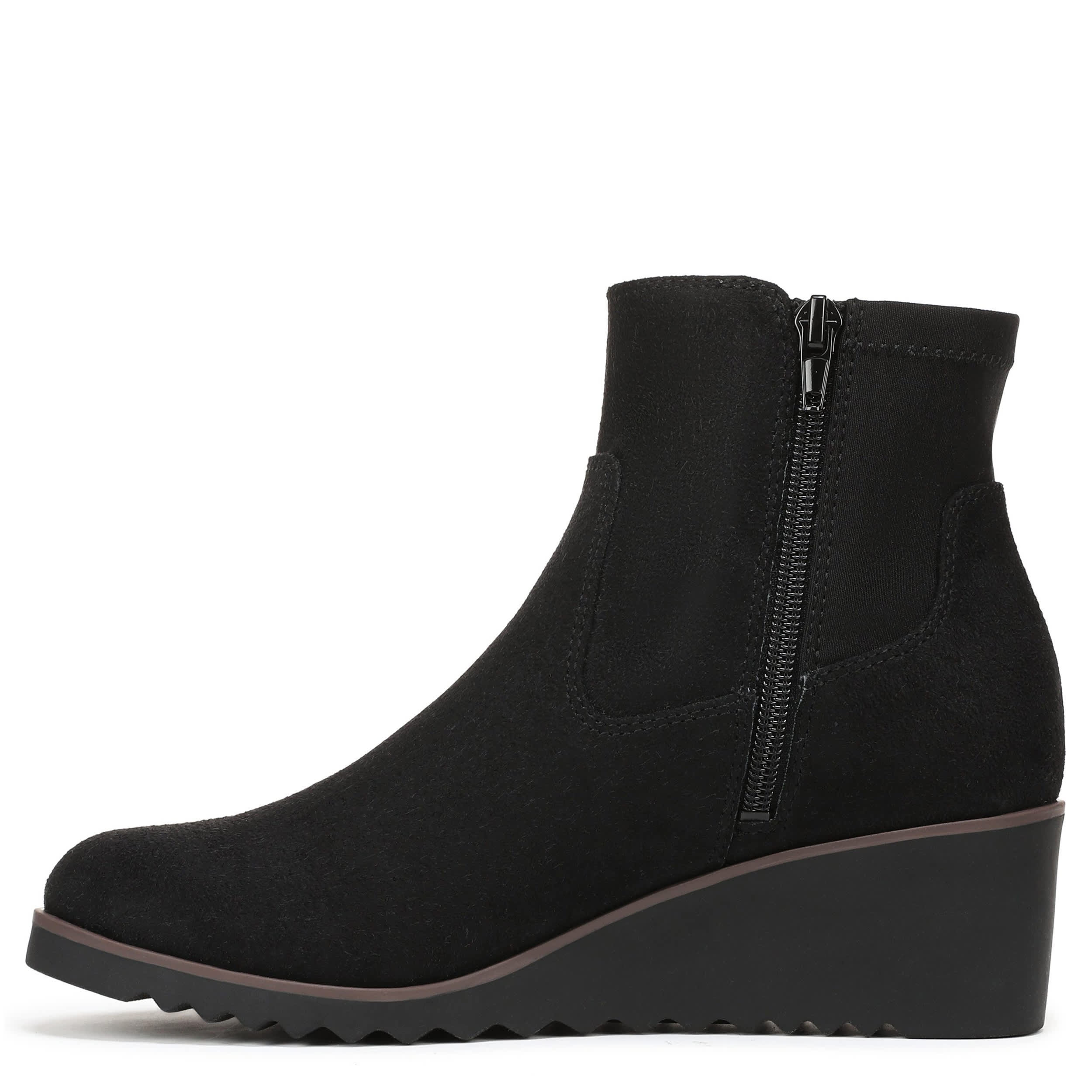 LIFESTRIDE-WOMENS ZIONNE WEDGE BOOT-BLACK & 