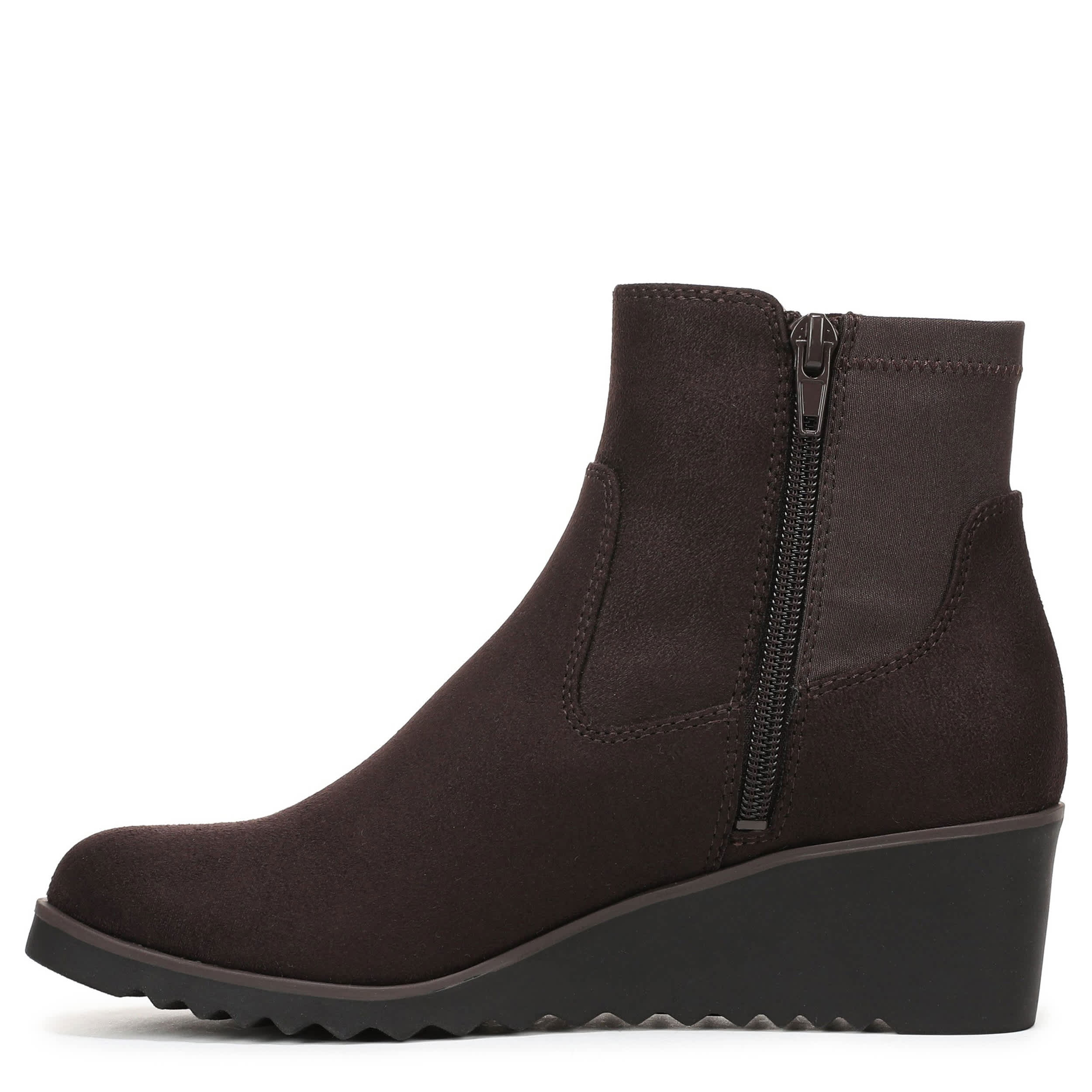 LIFESTRIDE-WOMENS ZIONNE WEDGE BOOT-CHOCOLATE & 