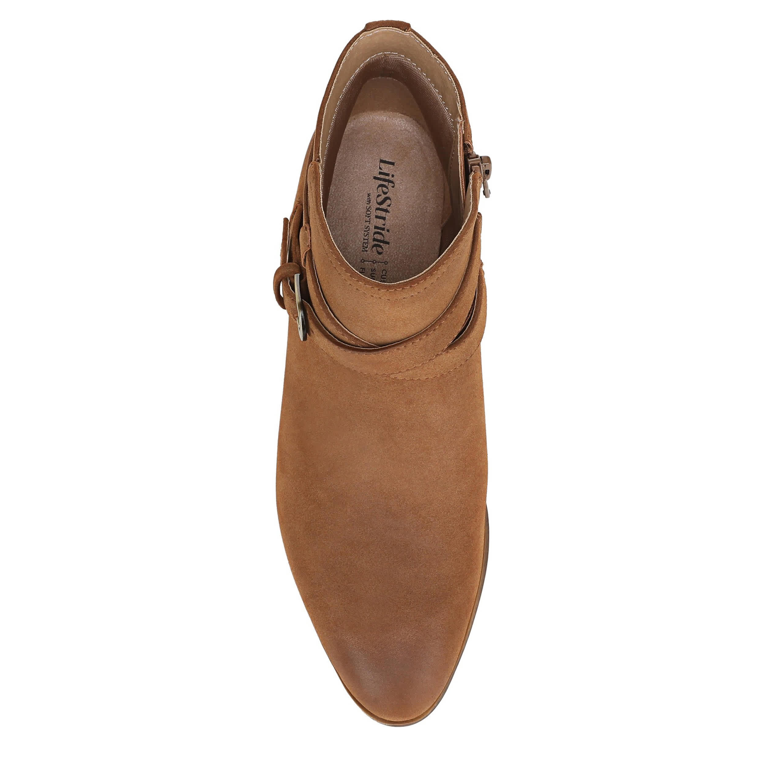 LIFESTRIDE-WOMENS OAKLYN BOOTIE-TAUPE & 