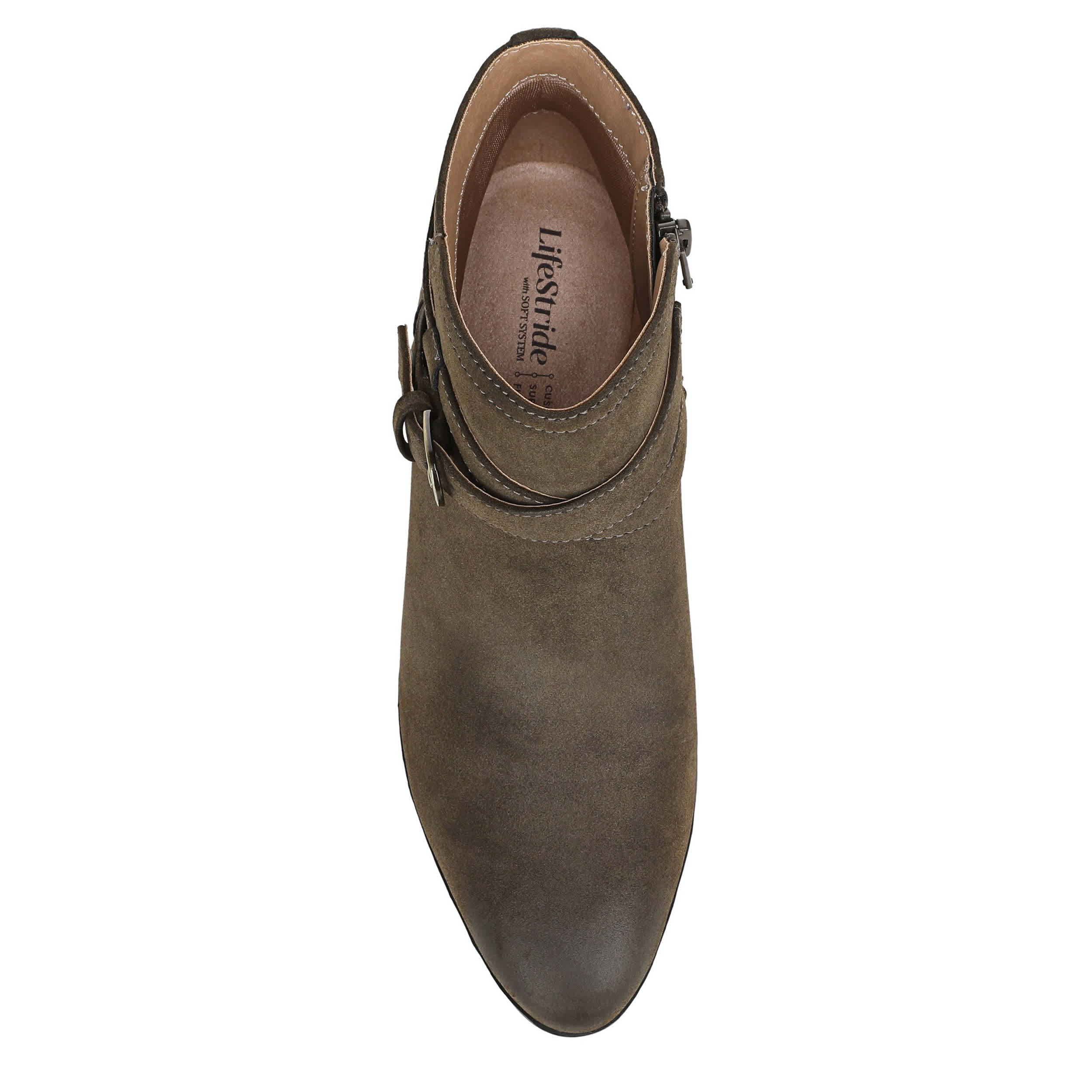 LIFESTRIDE-WOMENS OAKLYN BOOTIE-OLIVE & 