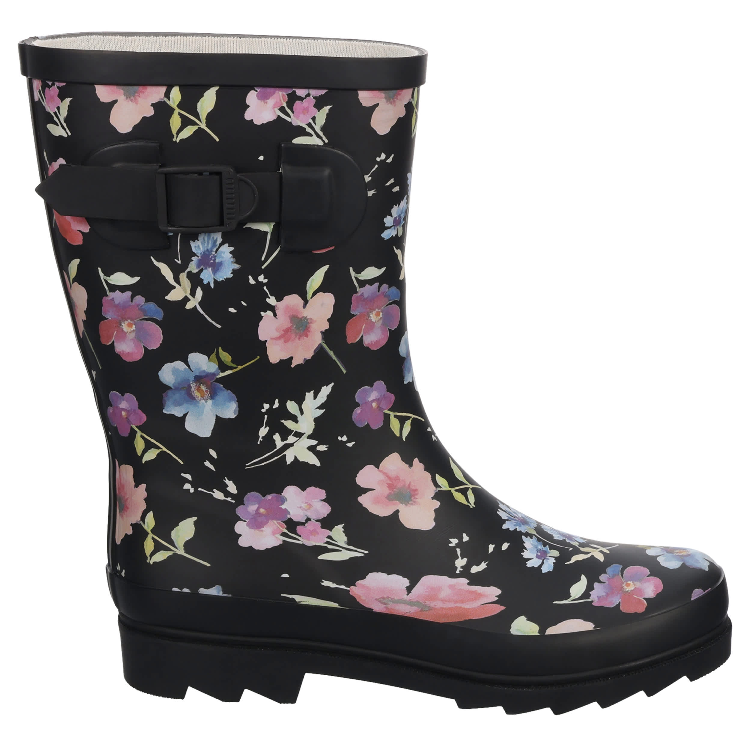 XAPPEAL-WOMENS KINSLEY RAIN BOOT-BLACK & FLORAL