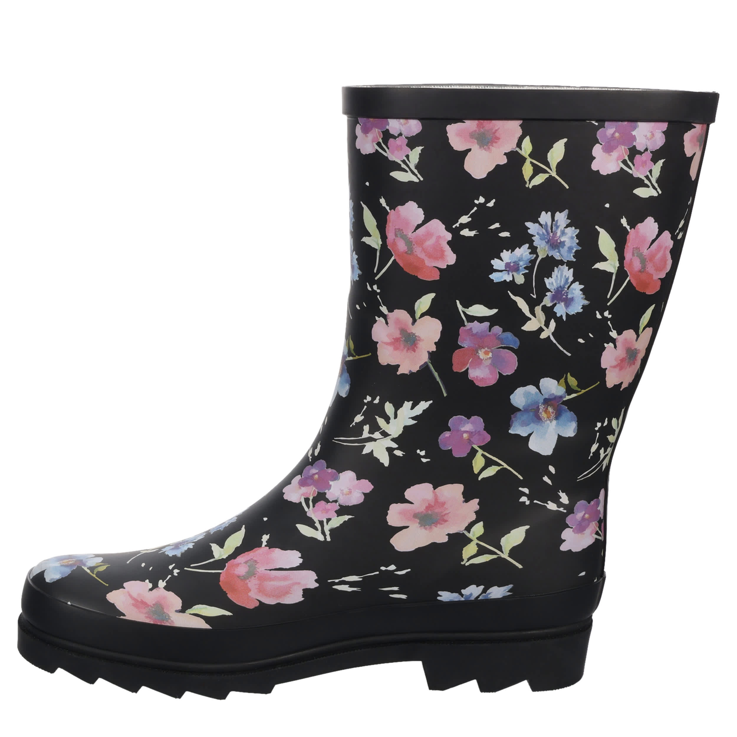 XAPPEAL-WOMENS KINSLEY RAIN BOOT-BLACK & FLORAL