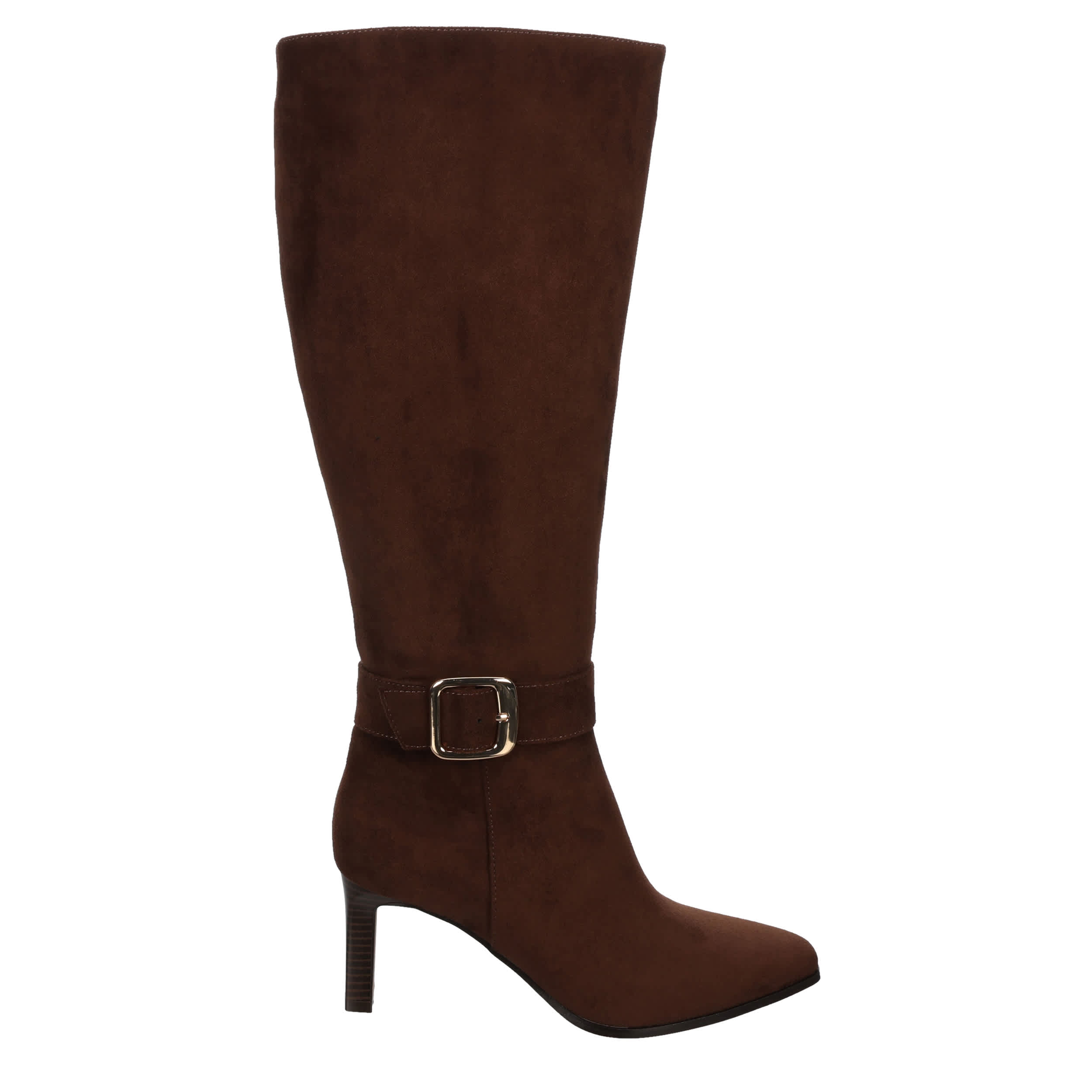 MICHAEL BY MICHAEL SHANNON-WOMENS LUCIANA WIDE CALF TALL DRESS BOOT-CHOCOLATE & 