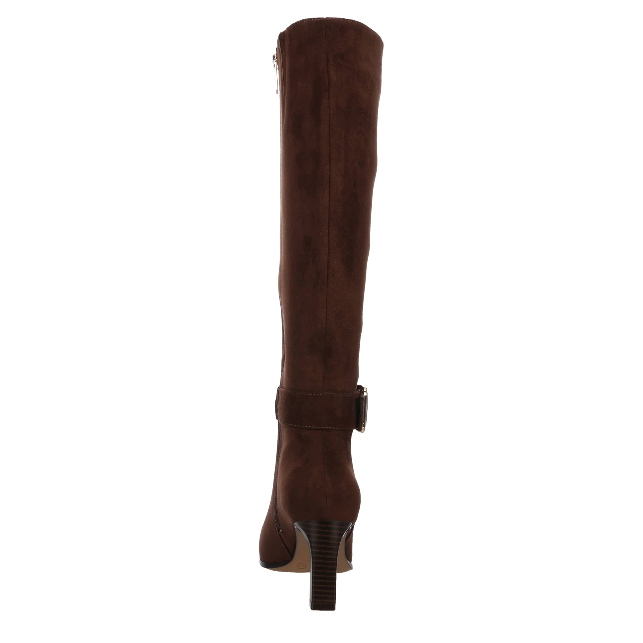 MICHAEL BY MICHAEL SHANNON-WOMENS LUCIANA WIDE CALF TALL DRESS BOOT-CHOCOLATE & 