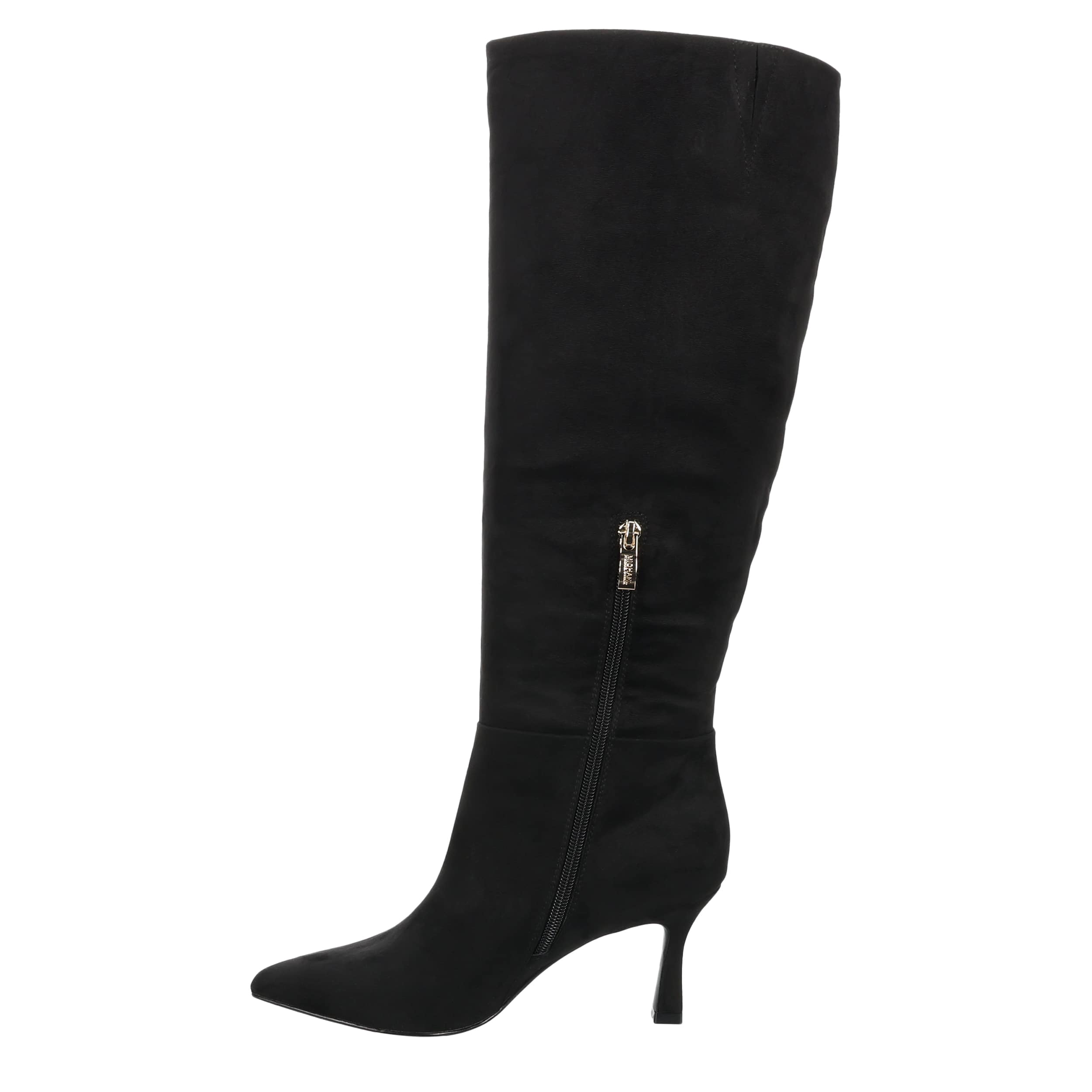 MICHAEL BY MICHAEL SHANNON-WOMENS ESTELLE WIDE CALF TALL DRESS BOOT-BLACK & 