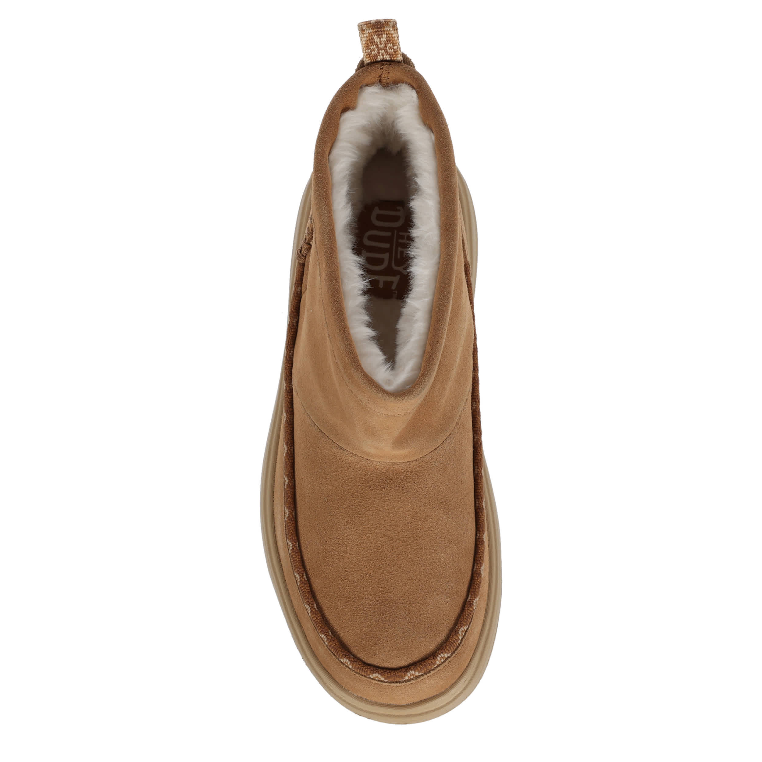 HEYDUDE-WOMENS REMI TOASTEE SUEDE BOOT-TAN & 