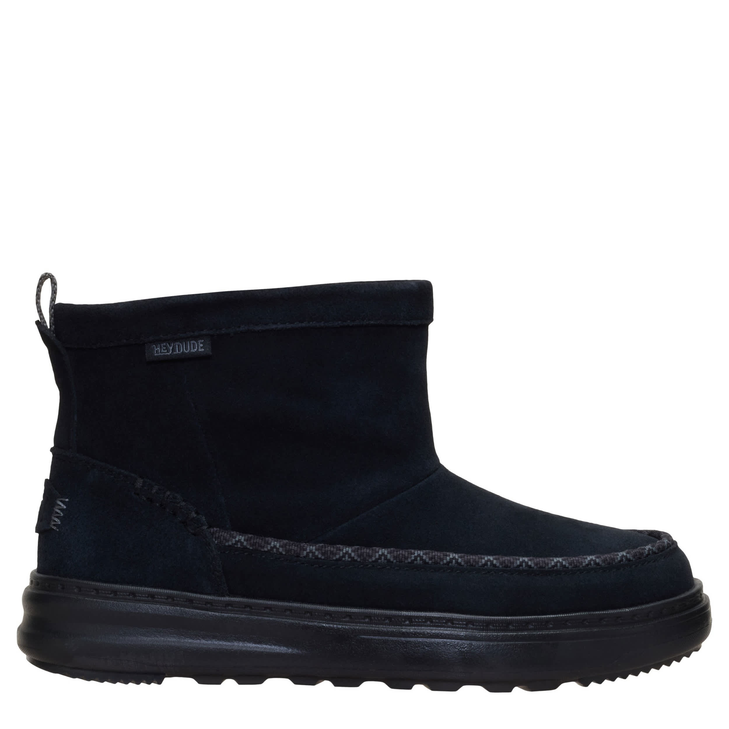 HEYDUDE-WOMENS REMI TOASTEE SUEDE BOOT-BLACK & 